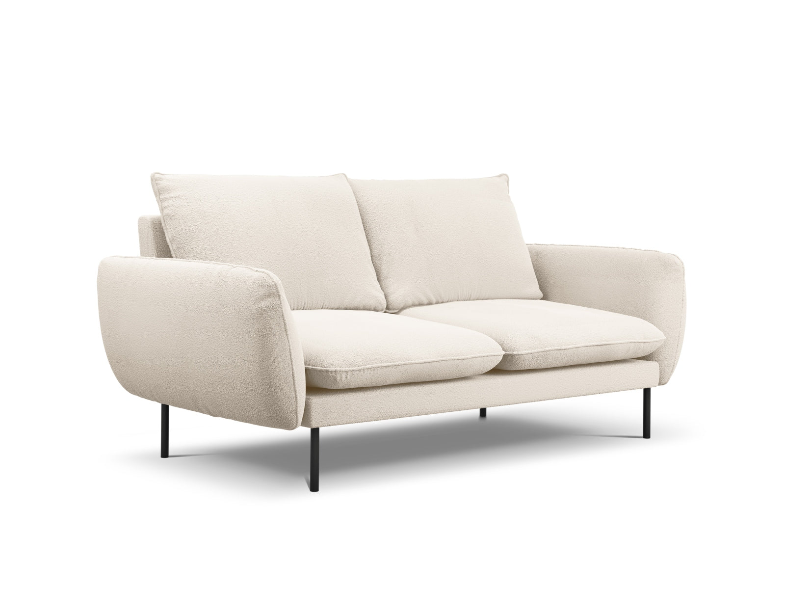 Erleben Sie das elegante Vienna Boucle Sofa 2 Sitzer von Cosmopolitan Design – perfekt für kompakte Wohnräume und stilvollen Komfort.