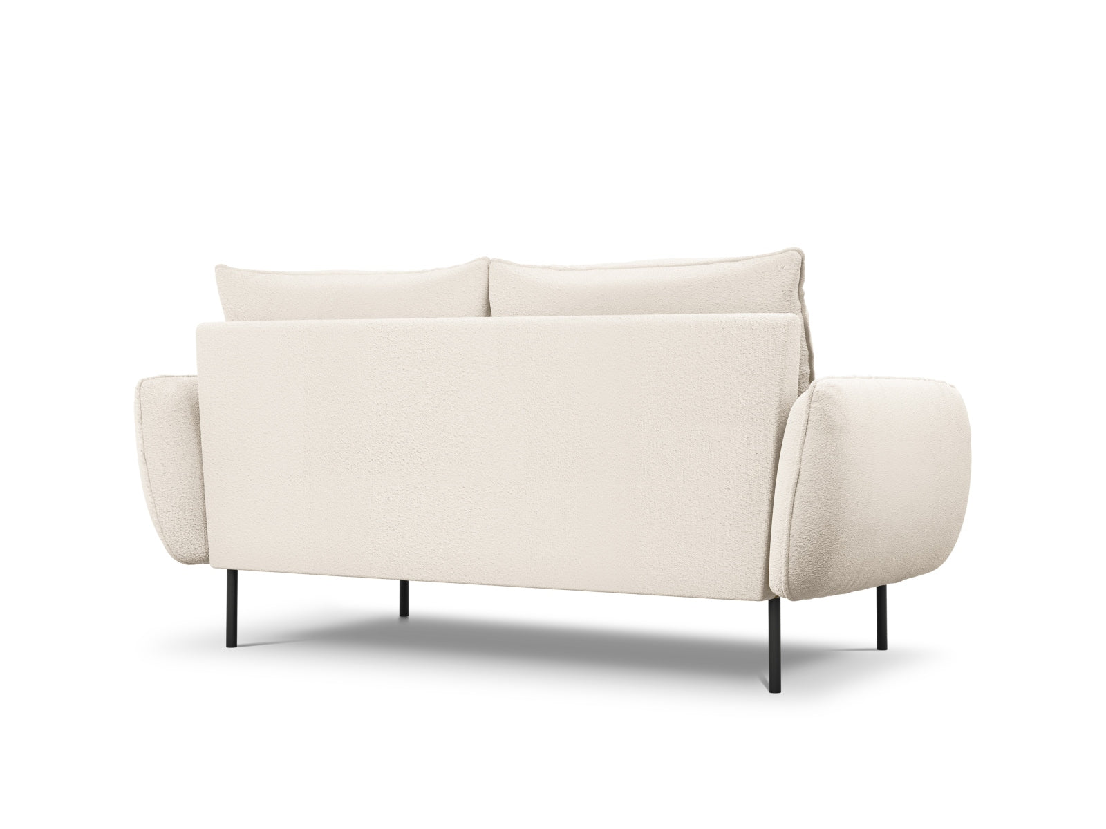 Entdecken Sie das stilvolle Vienna Boucle Sofa 2 Sitzer von Cosmopolitan Design – ideal für kleine Räume und höchsten Sitzkomfort.