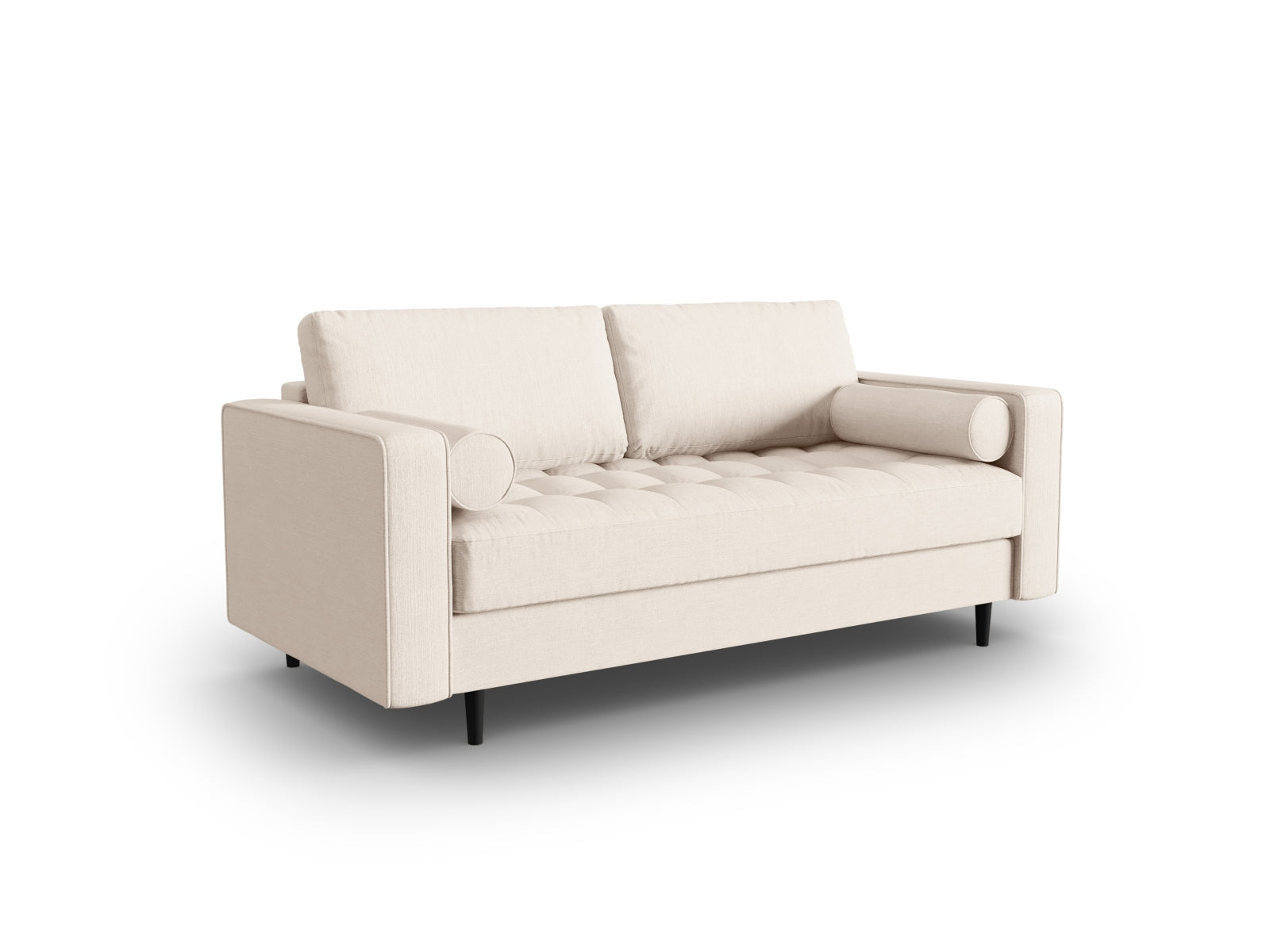 Elegantes 2-Sitzer Sofa Aspen in sanftem Beige, ideal für stilvolle Wohnräume. Hochwertiges Design von Cosmopolitan Design.