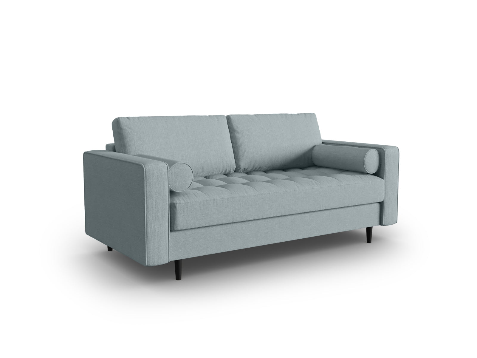 Elegantes 2-Sitzer Sofa Aspen in stilvollem Blue-Melva, ideal für moderne Wohnräume, erhältlich bei KAQTU Design AG.