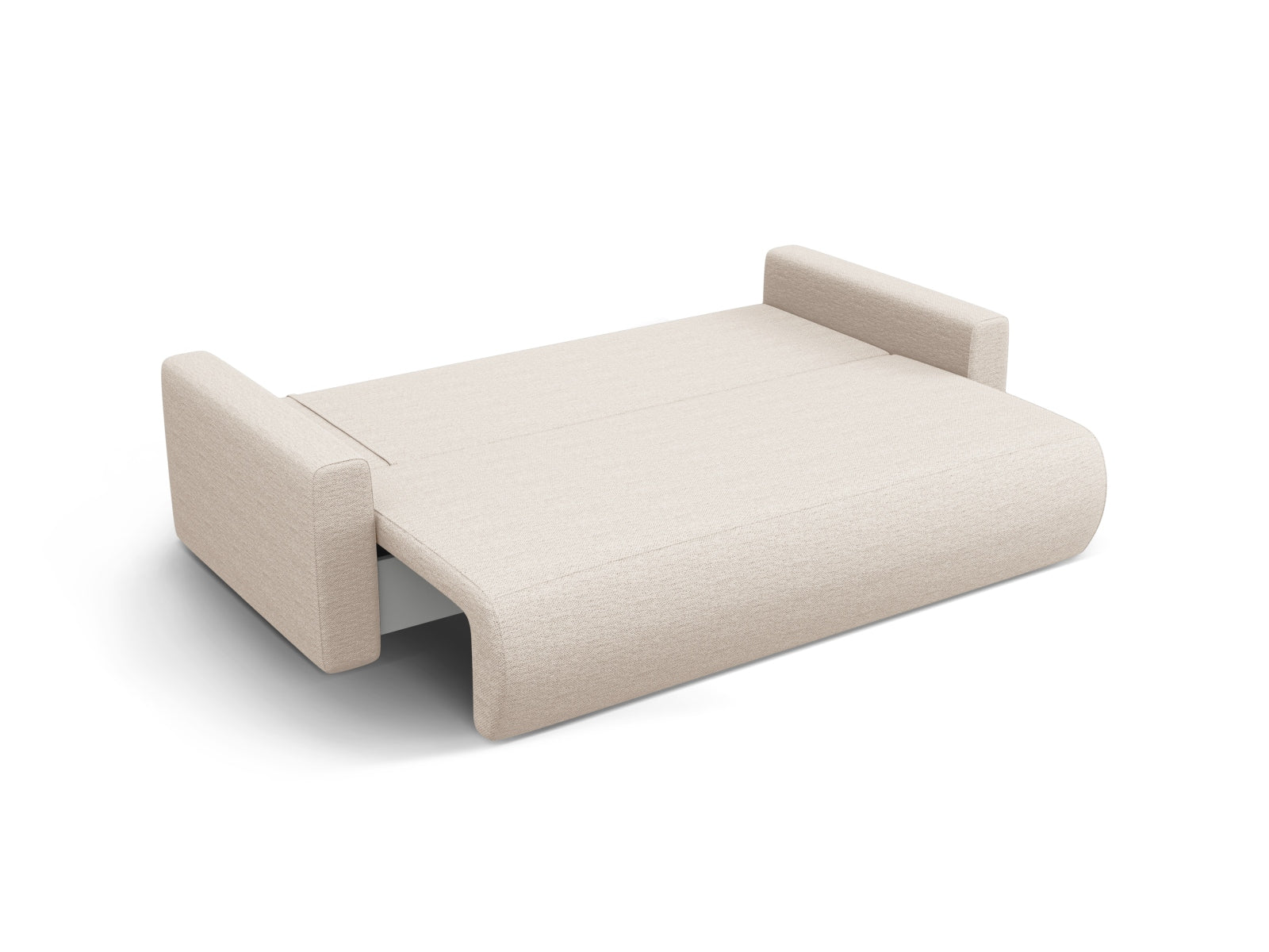 Beige 3-Sitzer Belfast Sofa von Cosmopolitan Design, vielseitig mit Schlaffunktion und Stauraum, ideal für moderne Wohnkonzepte.