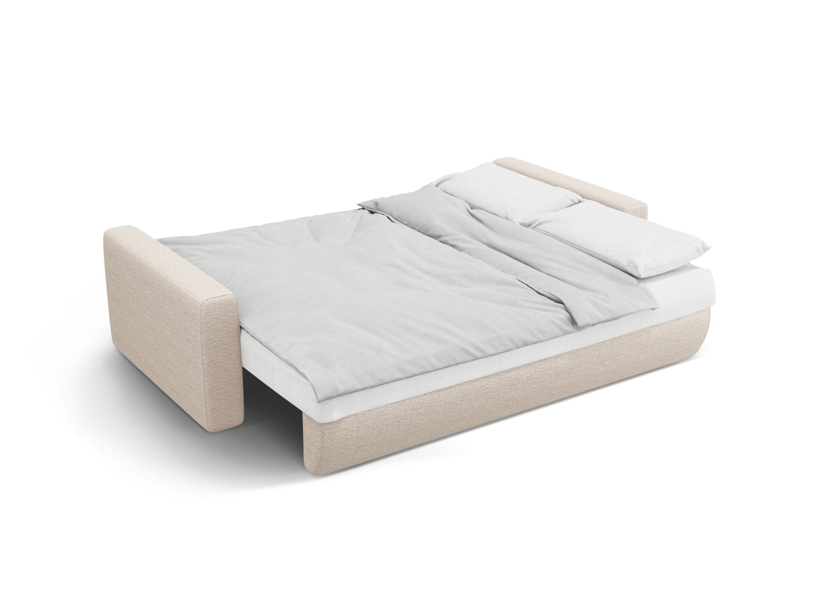 Erleben Sie das elegante Belfast Sofa von Cosmopolitan Design – ein 3-Sitzer mit cleverer Schlaffunktion und nützlichem Stauraum für Ihr modernes Zuhause.