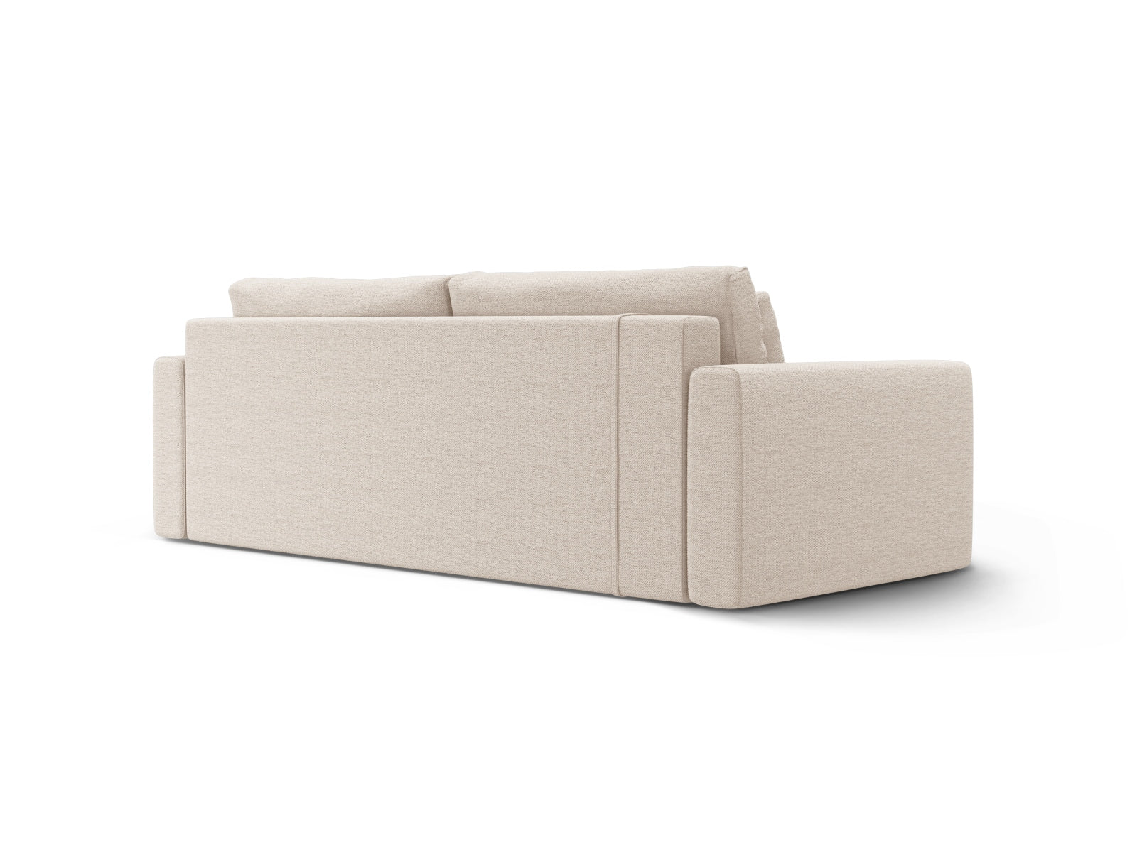 Beige 3-Sitzer Belfast Sofa von Cosmopolitan Design, vielseitig einsetzbar mit Schlaffunktion und Stauraum für moderne Wohnkonzepte.