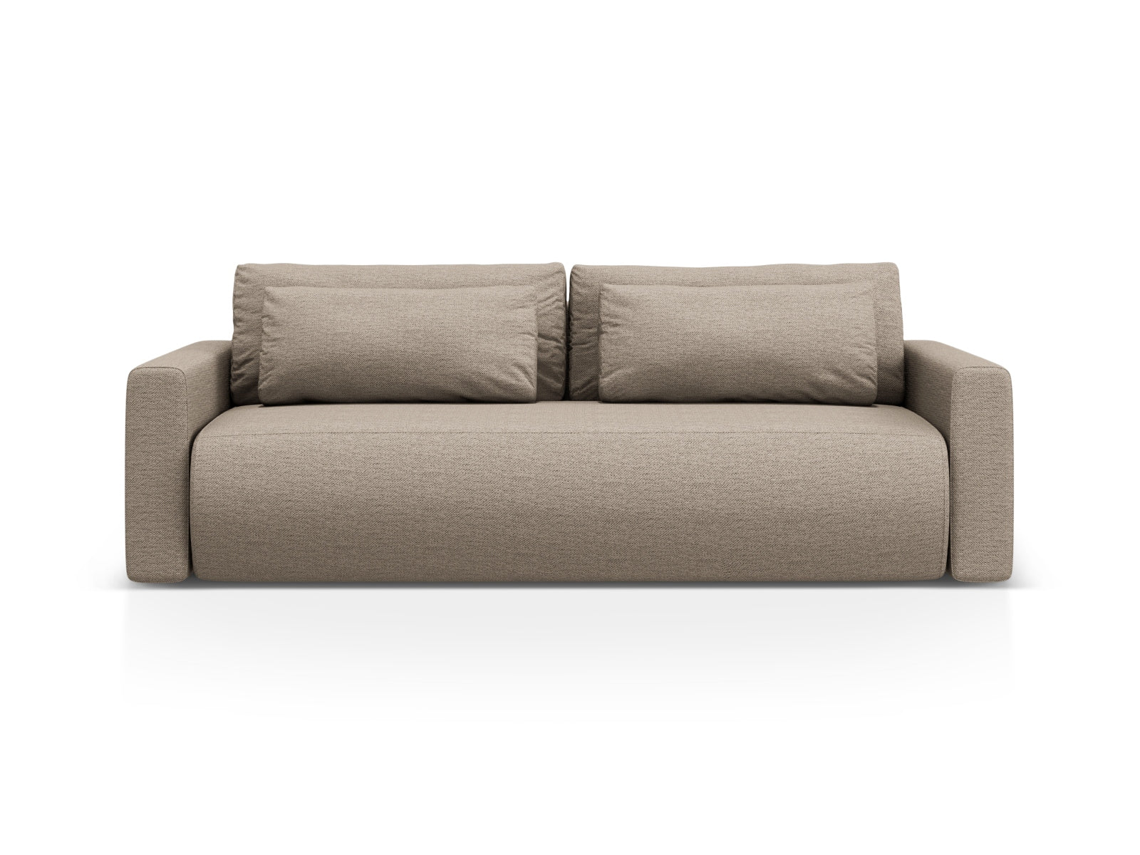 Belfast Sofa mit Schlaffunktion und Stauraum 3 Sitzer in Dark Beige-Heritage präsentiert im Onlineshop von KAQTU Design AG. Bettsofa ist von Cosmopolitan Design