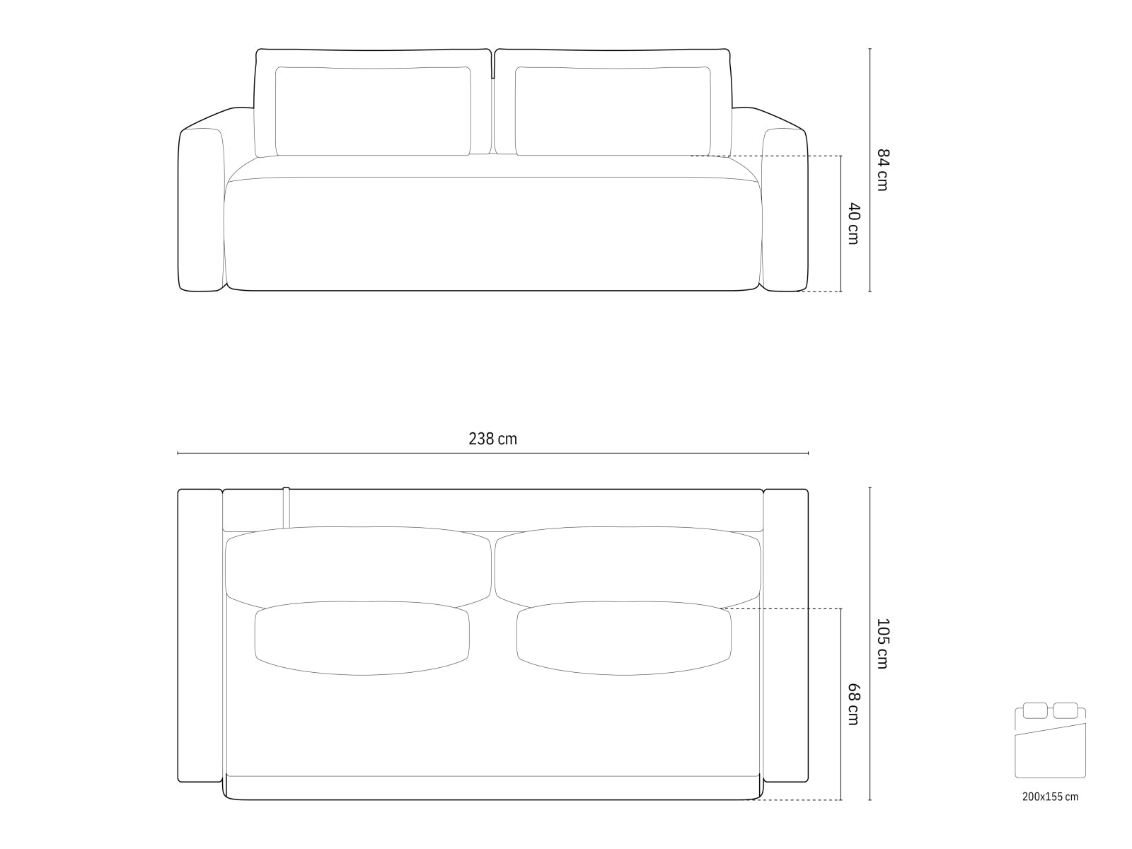 Erleben Sie das elegante Belfast Sofa von Cosmopolitan Design – ein 3-Sitzer mit cleverer Schlaffunktion und praktischem Stauraum für Ihr modernes Zuhause.