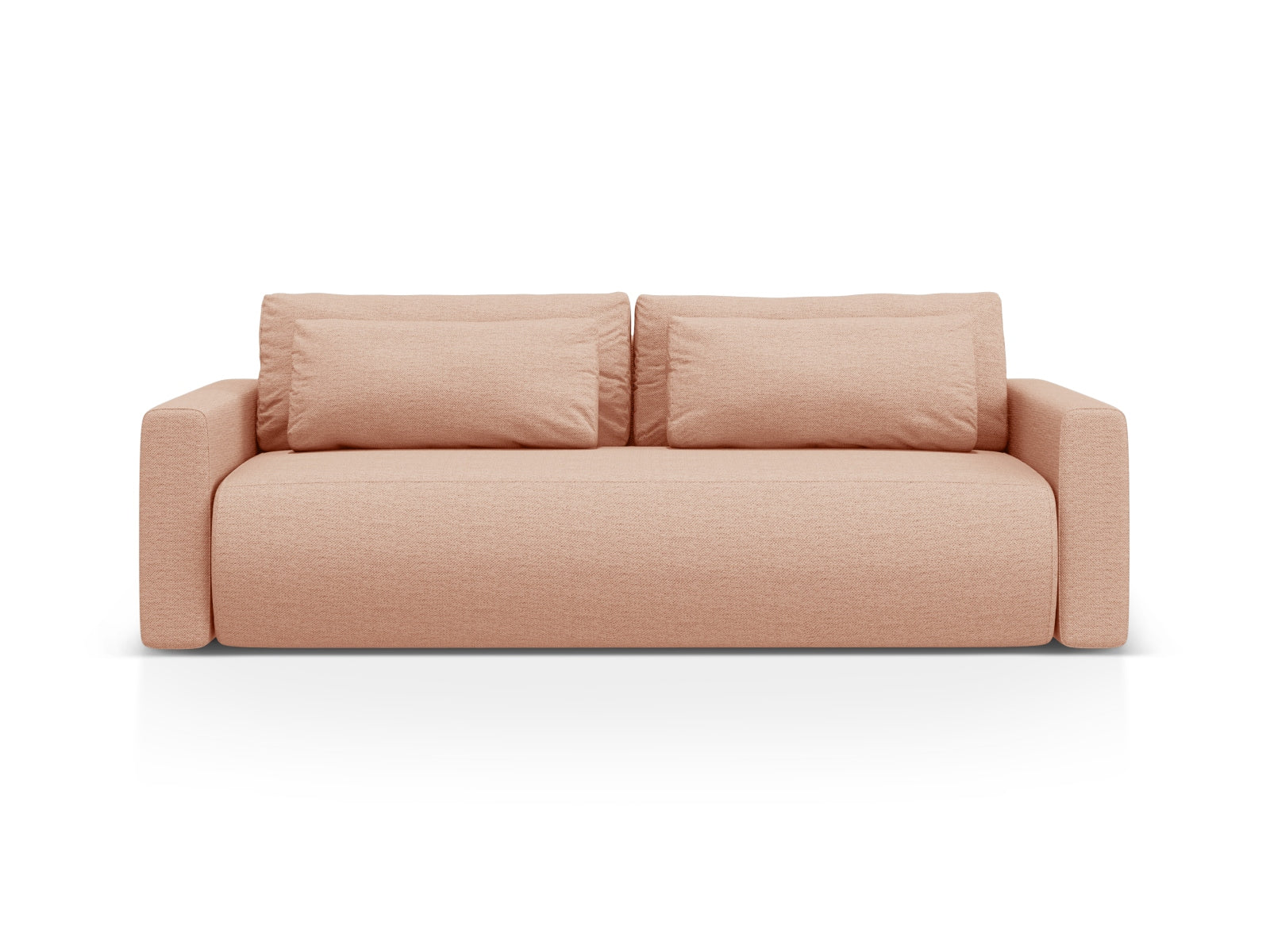 Belfast Sofa mit Schlaffunktion und Stauraum 3 Sitzer in Peach präsentiert im Onlineshop von KAQTU Design AG. Bettsofa ist von Cosmopolitan Design