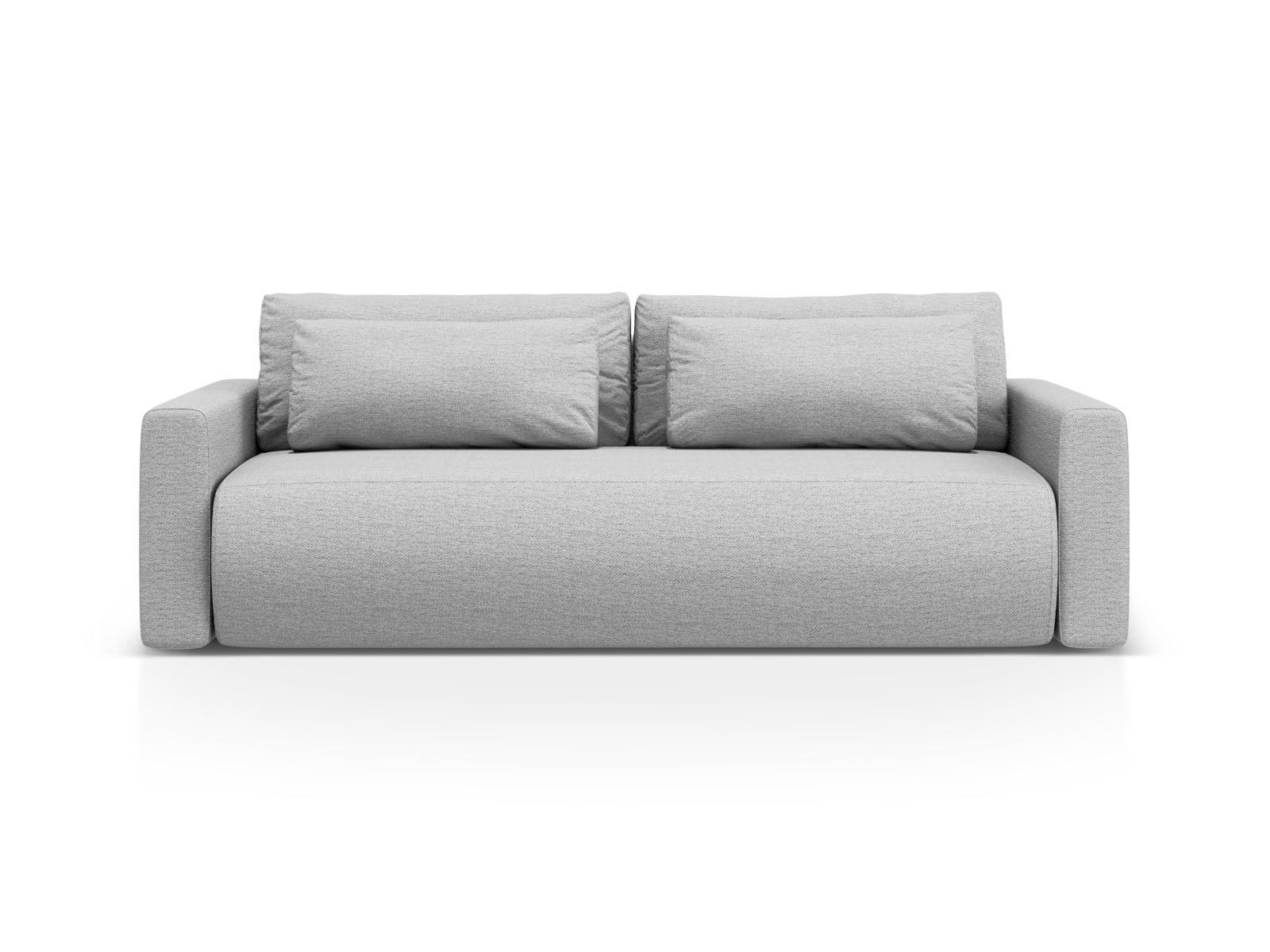Belfast Sofa mit Schlaffunktion und Stauraum 3 Sitzer in Light Grey präsentiert im Onlineshop von KAQTU Design AG. Bettsofa ist von Cosmopolitan Design