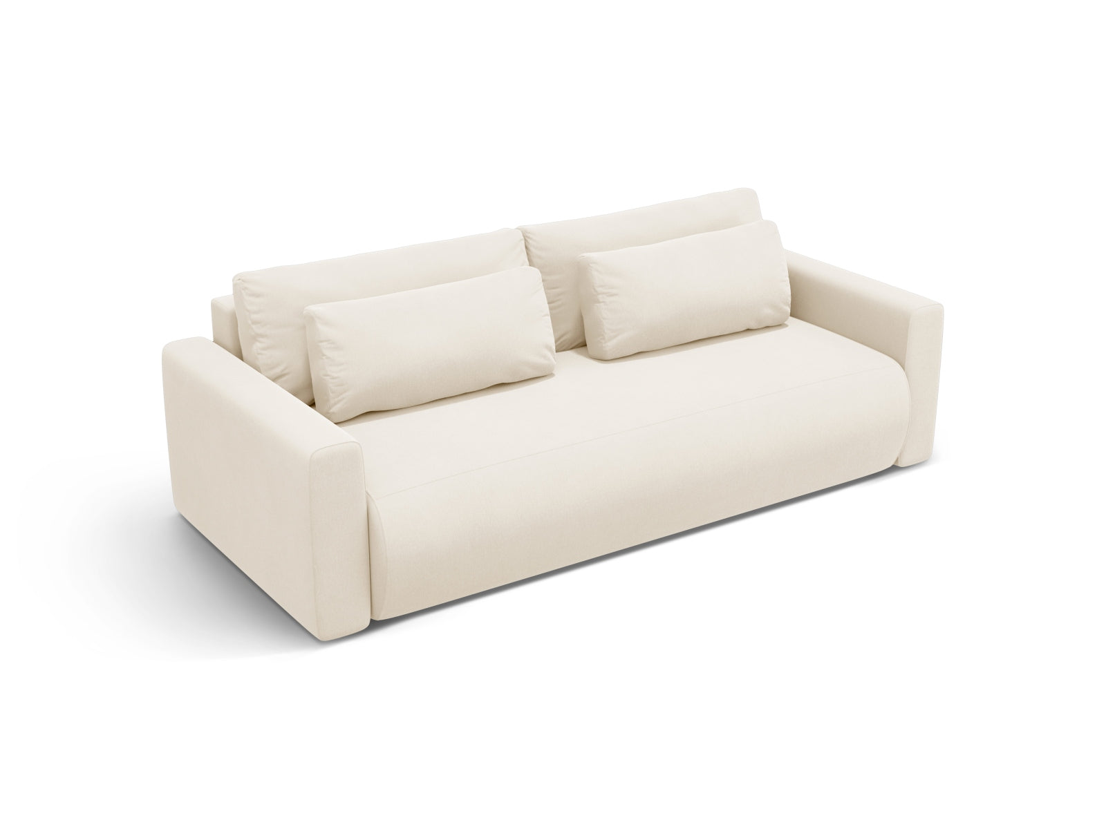 Entdecken Sie das stilvolle Belfast Velour Sofa von Cosmopolitan Design – ein 3-Sitzer mit praktischer Schlaffunktion und integriertem Stauraum für maximalen Komfort.