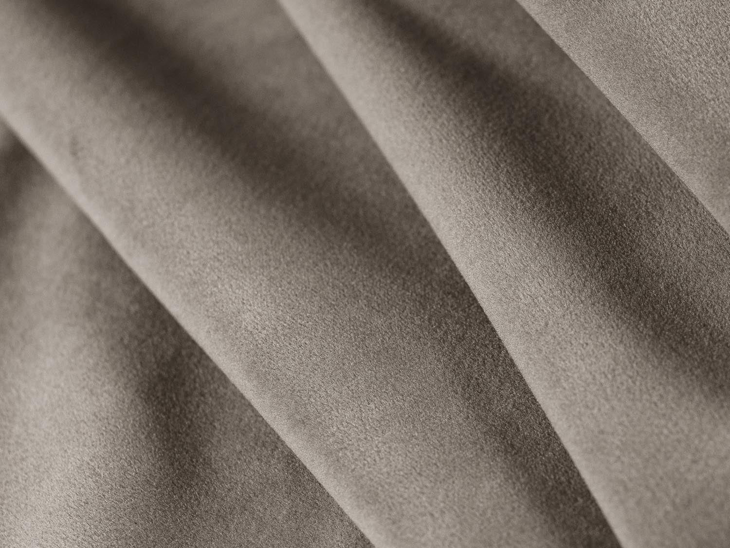 Elegantes Belfast Velour Sofa in Warm Grey, ideal für kleine Räume, bietet Schlafgelegenheit und Stauraum für zusätzlichen Komfort.