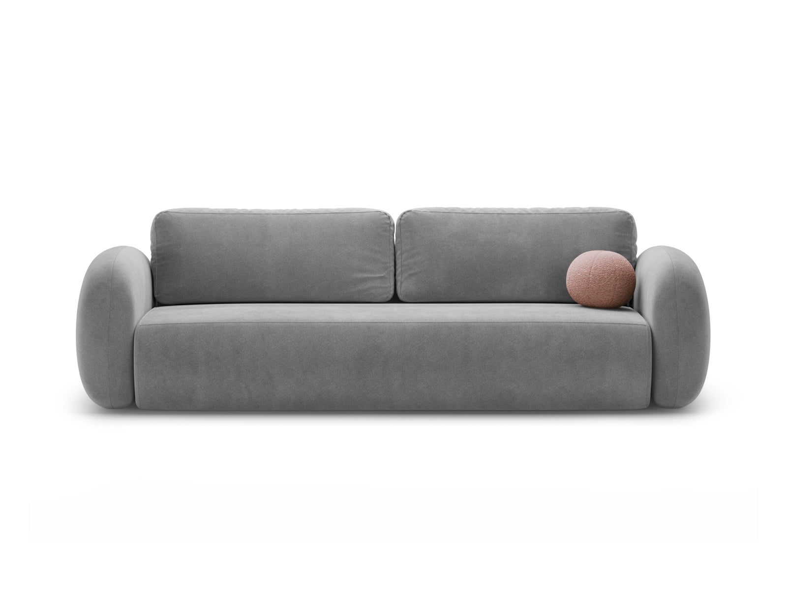Tonale Velour Sofa mit Schlaffunktion und Stauraum 3 Sitzer in Dark Grey-Magic Velvet präsentiert im Onlineshop von KAQTU Design AG. Bettsofa ist von Cosmopolitan Design
