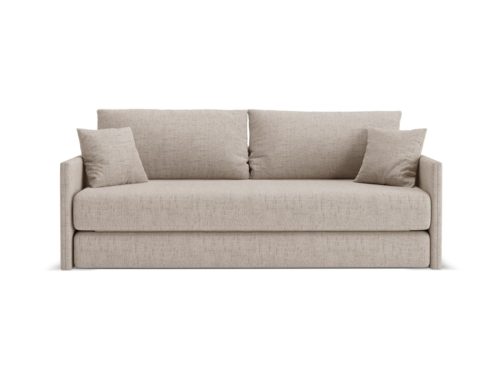 3-Sitzer Sofa mit Schlaffunktion Shannon in Cappuccino-Moly präsentiert im Onlineshop von KAQTU Design AG. Bettsofa ist von Cosmopolitan Design