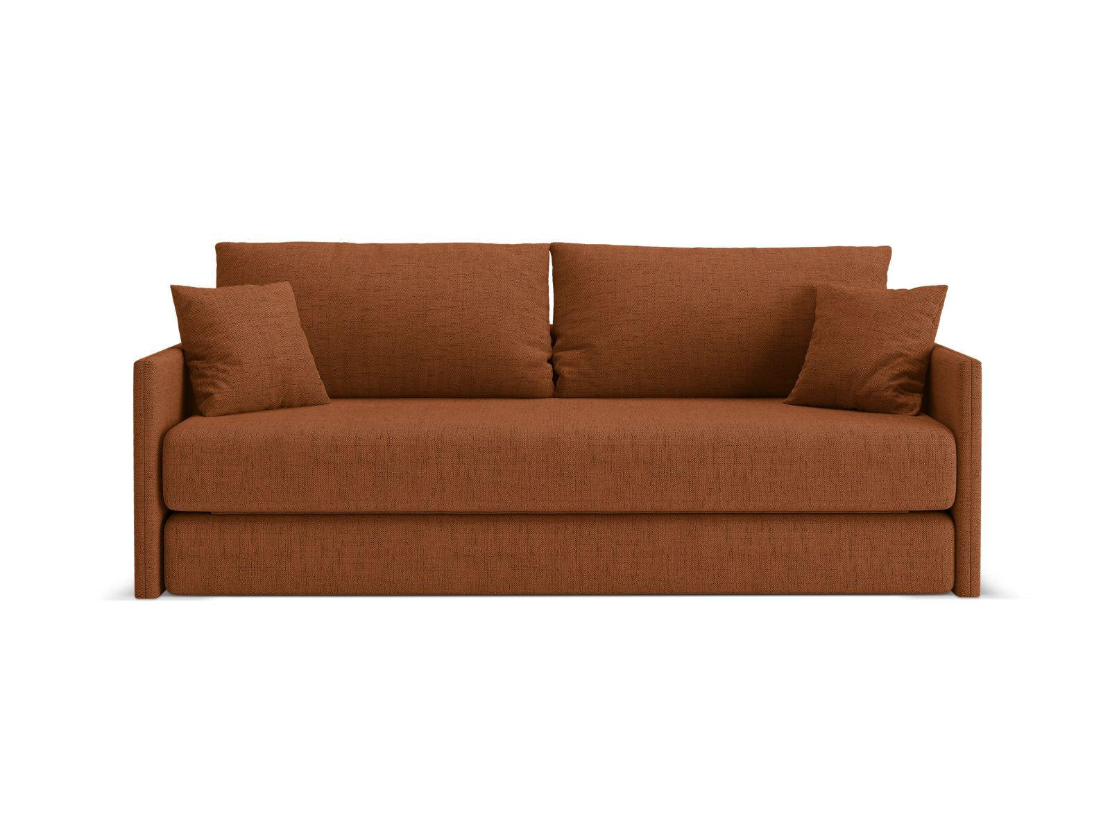 3-Sitzer Sofa mit Schlaffunktion Shannon in Brick-Moly präsentiert im Onlineshop von KAQTU Design AG. Bettsofa ist von Cosmopolitan Design