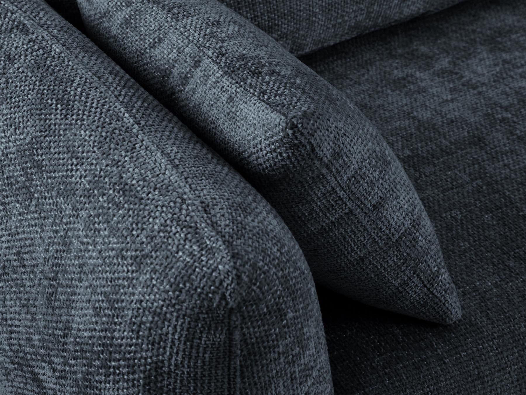 Elegantes 3-Sitzer Sofa Matera in Royal Blue, ideal für kleine Räume, bietet eine praktische Schlaffunktion und zusätzlichen Stauraum.