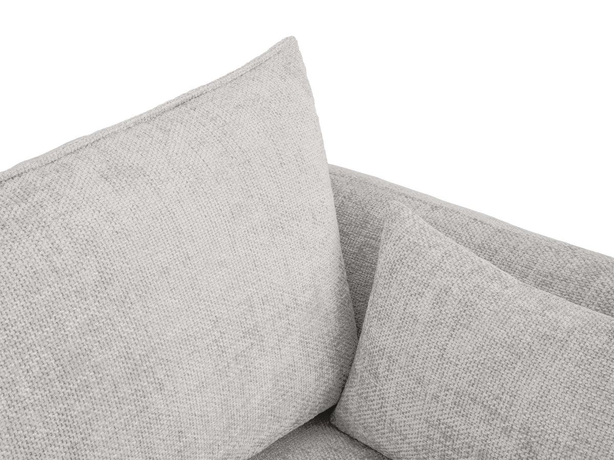 Bettsofa Matera von Cosmopolitan Design, 3-Sitzer mit Stoffbezug und schwarzen Kunststoffbeinen