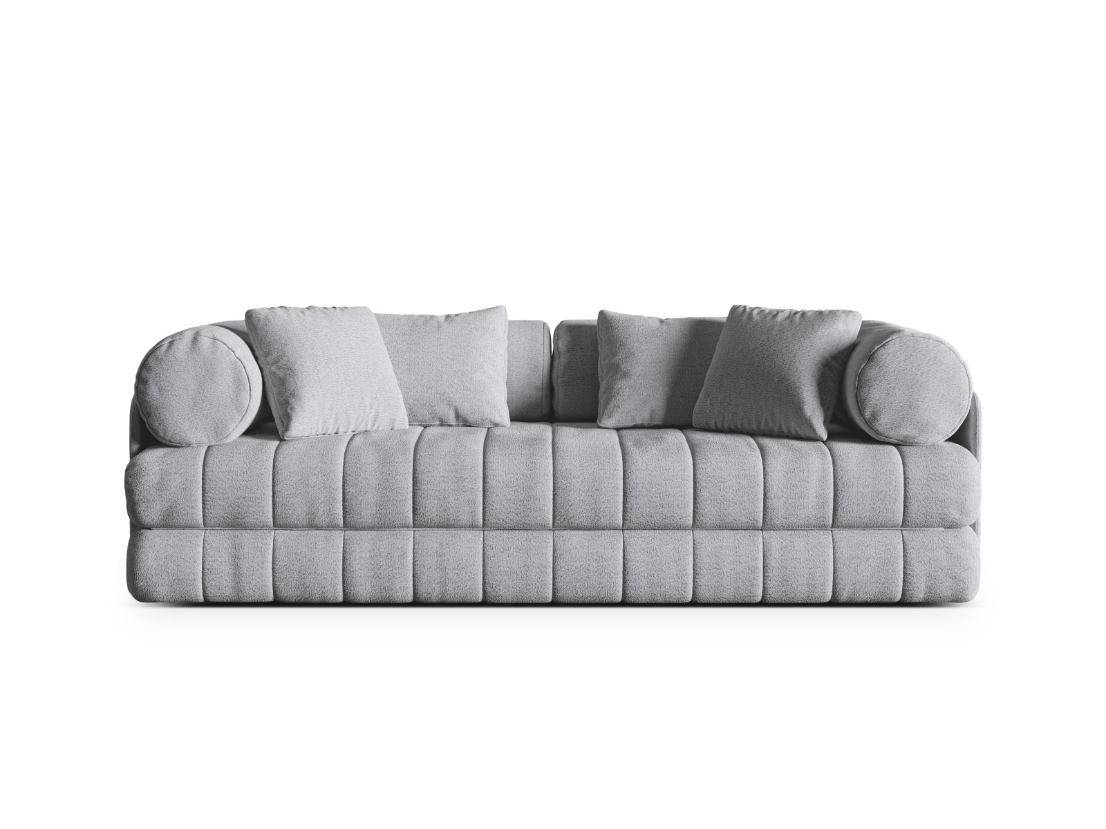 Kemi Sofa mit Schlaffunktion 3 Sitzer in Grey präsentiert im Onlineshop von KAQTU Design AG. Bettsofa ist von Cosmopolitan Design