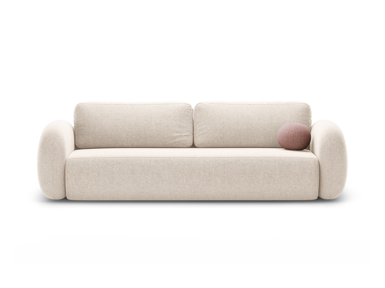 Tonale Sofa mit Schlaffunktion und Stauraum 3 Sitzer in Light Beige präsentiert im Onlineshop von KAQTU Design AG. Bettsofa ist von Cosmopolitan Design