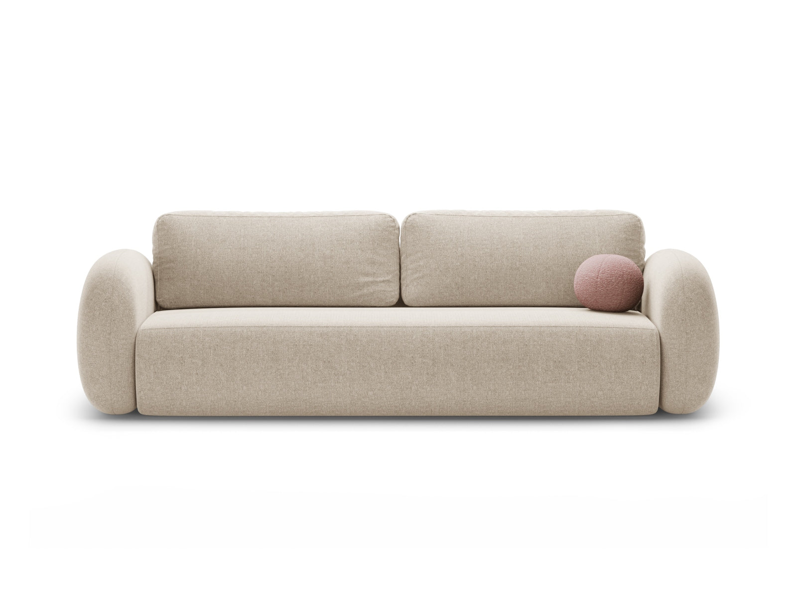 Tonale Sofa mit Schlaffunktion und Stauraum 3 Sitzer in Dark Beige präsentiert im Onlineshop von KAQTU Design AG. Bettsofa ist von Cosmopolitan Design
