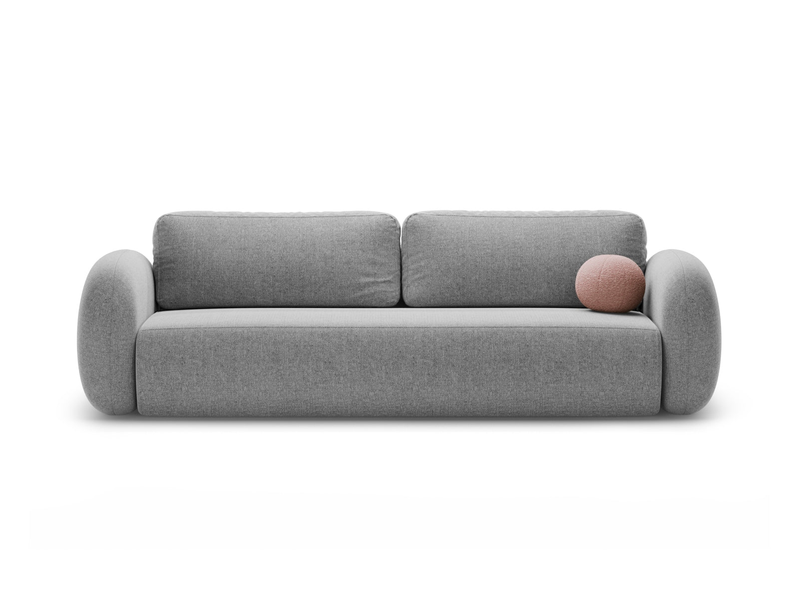 Tonale Sofa mit Schlaffunktion und Stauraum 3 Sitzer in Light Grey präsentiert im Onlineshop von KAQTU Design AG. Bettsofa ist von Cosmopolitan Design