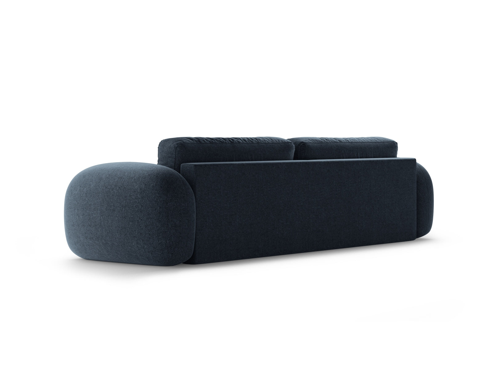 Stylisches Bettsofa Tonale in Navy Blue-Eden, ideal für kleine Räume, bietet Schlafplatz und praktischen Stauraum.