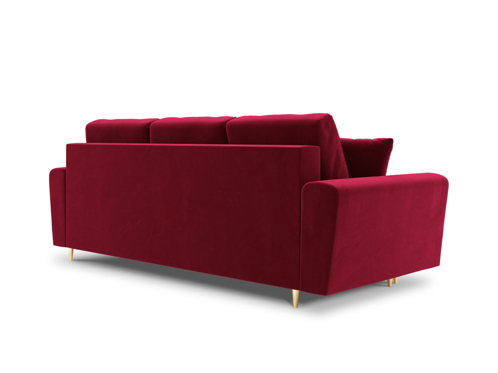 Erleben Sie das Kyoto Velour Sofa – ein stilvoller 3-Sitzer mit Schlaffunktion und Stauraum, ideal für jedes Zuhause und überraschende Gäste.