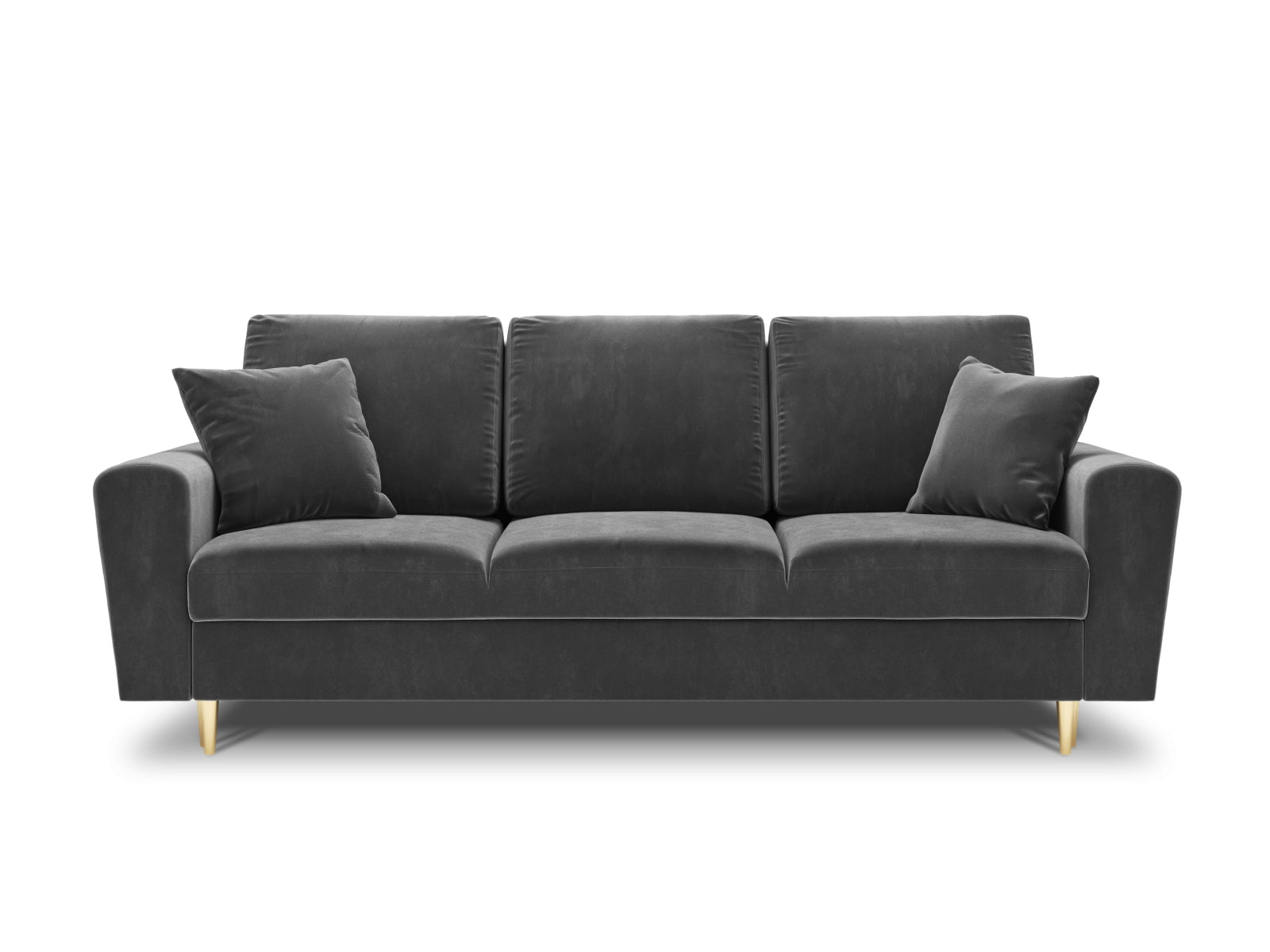 Elegantes Kyoto Sofa in Light Grey-Riviera, 3-Sitzer mit Schlaffunktion und Stauraum, ideal für modernes Wohnen.