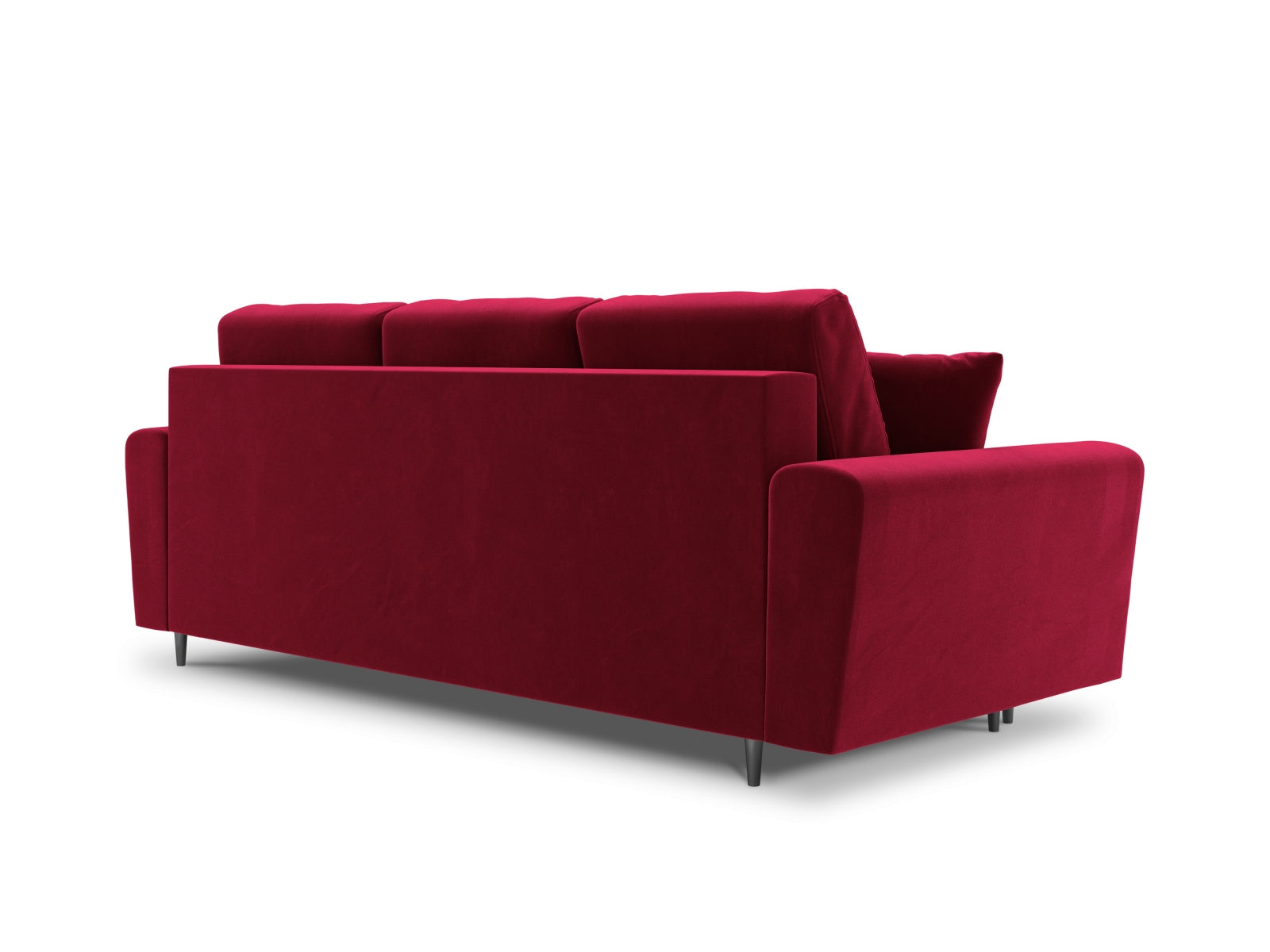 Stylisches Kyoto Bettsofa in elegantem Grau, 3-Sitzer mit integrierter Schlaffunktion und Stauraum, perfekt für flexible Wohnlösungen.