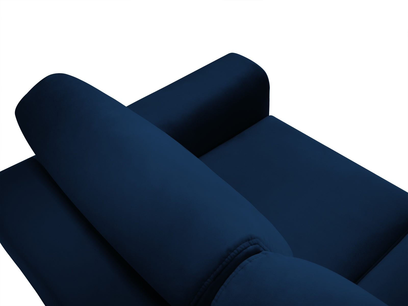 Elegantes Kyoto Sofa in tiefem Blau, 3-Sitzer mit praktischer Schlaffunktion und Stauraum, perfekt für vielseitige Wohnräume.