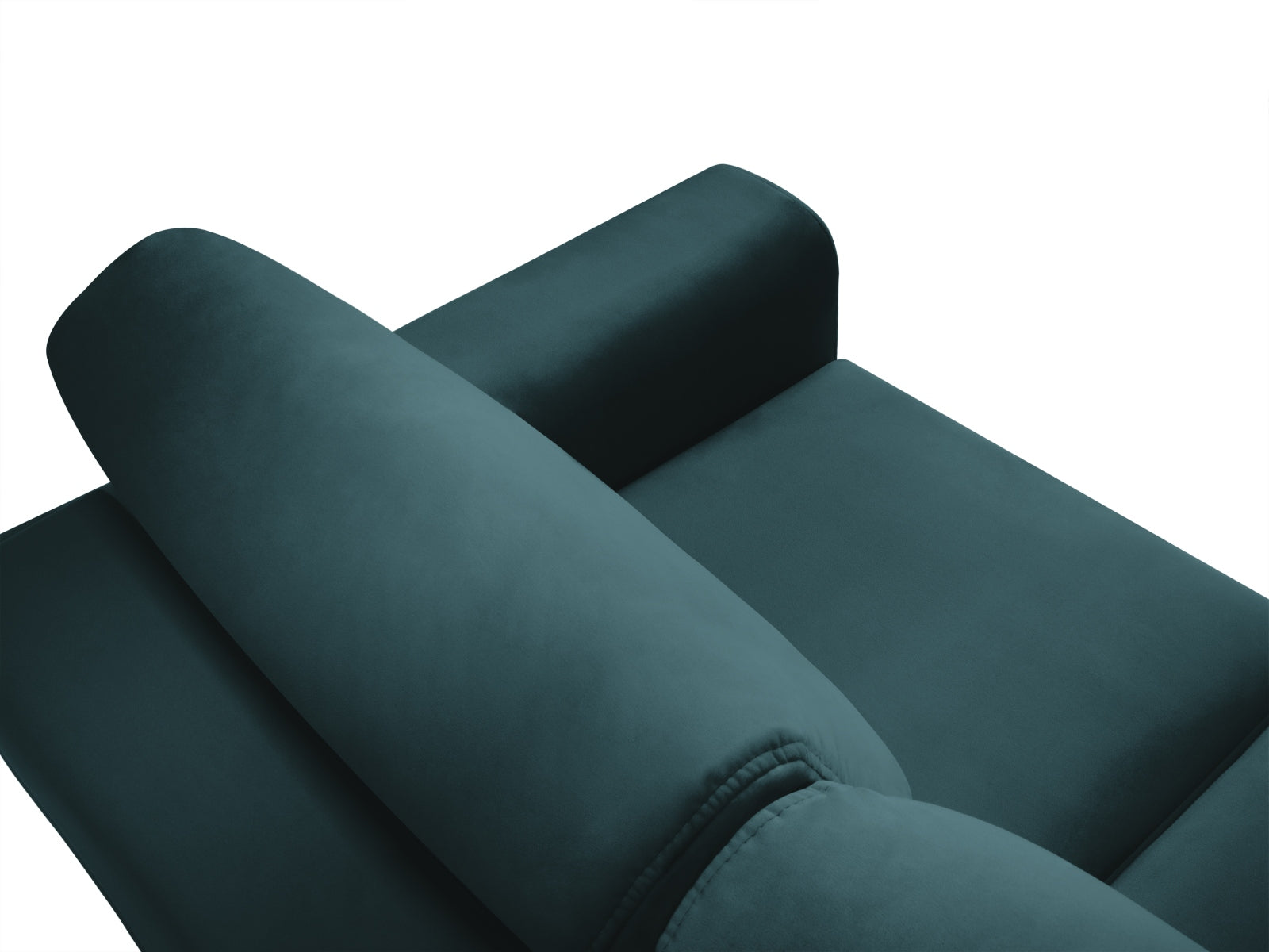 Stylisches Kyoto Bettsofa in Petrol-Riviera, 3-Sitzer mit praktischer Schlaffunktion und Stauraum, perfekt für moderne Wohnkonzepte.