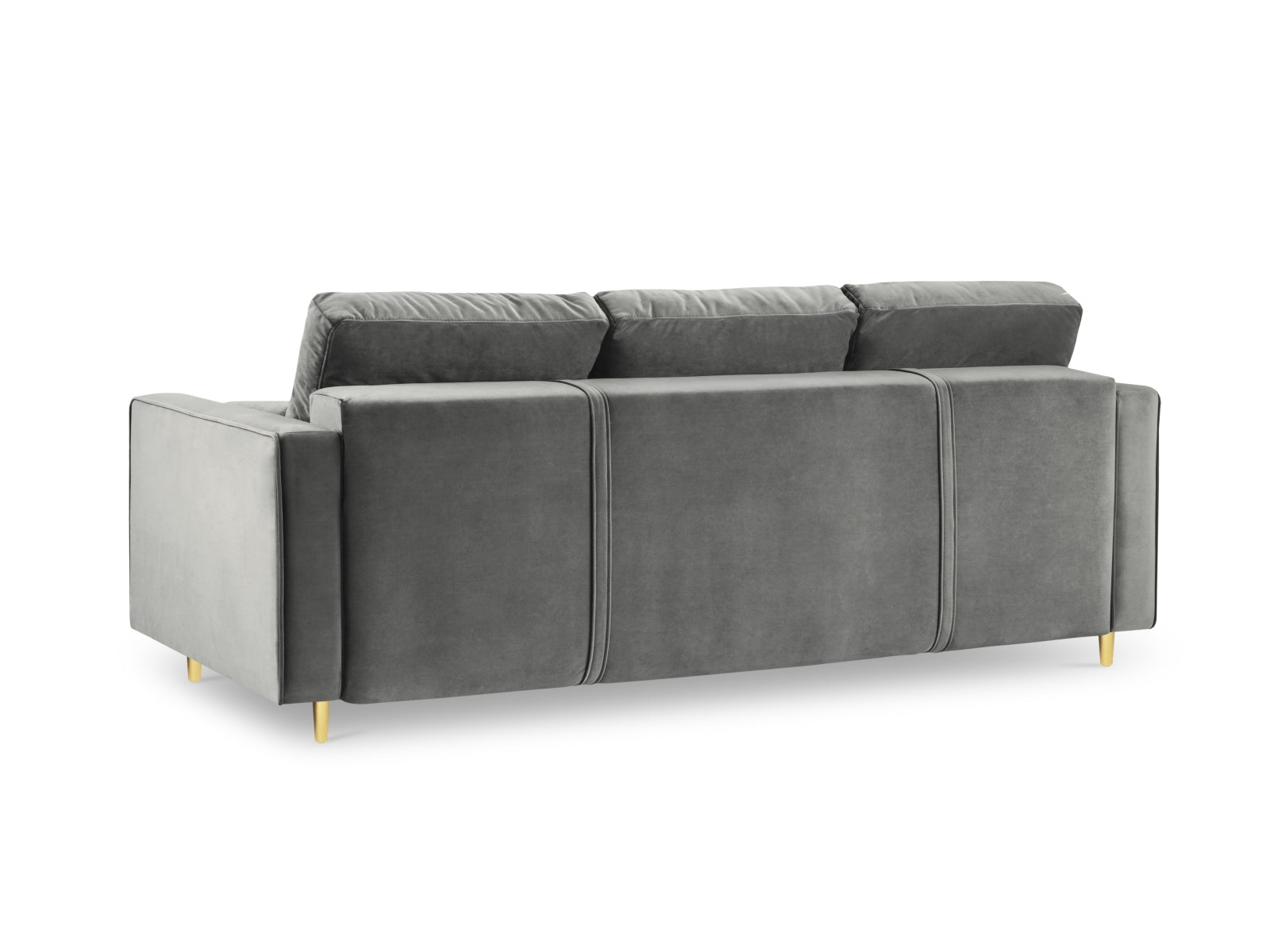 Elegantes 3-Sitzer Sofa Aspen mit praktischer Schlaffunktion und integriertem Stauraum, perfekt für stilvolle und platzsparende Wohnlösungen.