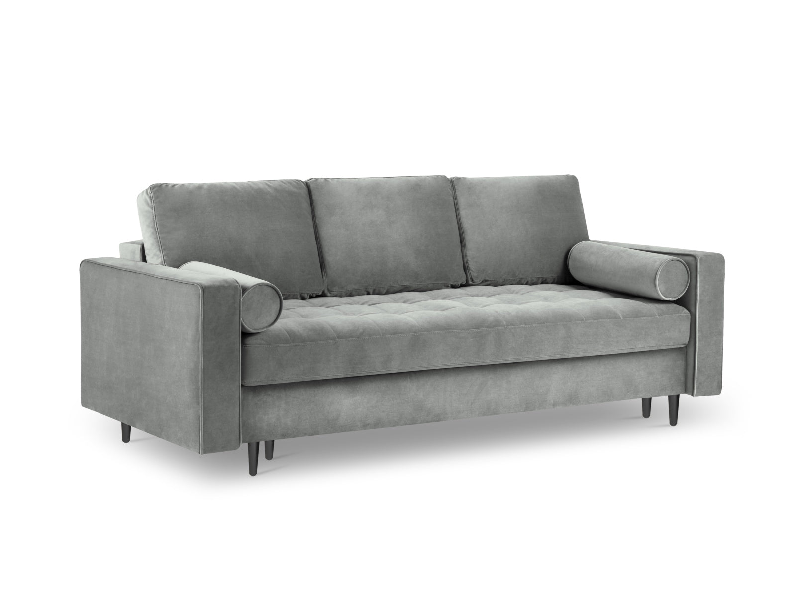 3-Sitzer Sofa Aspen mit Schlaffunktion und Stauraum in Grey-Salvador präsentiert im Onlineshop von KAQTU Design AG. Bettsofa ist von Cosmopolitan Design