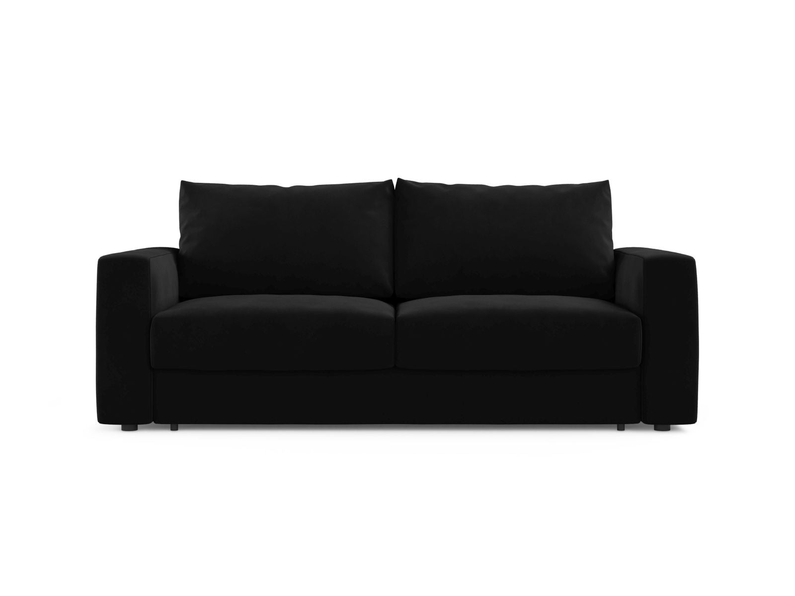 3-Sitzer Sofa Grena mit Schlaffunktion in Black-Salvador präsentiert im Onlineshop von KAQTU Design AG. Bettsofa ist von Cosmopolitan Design