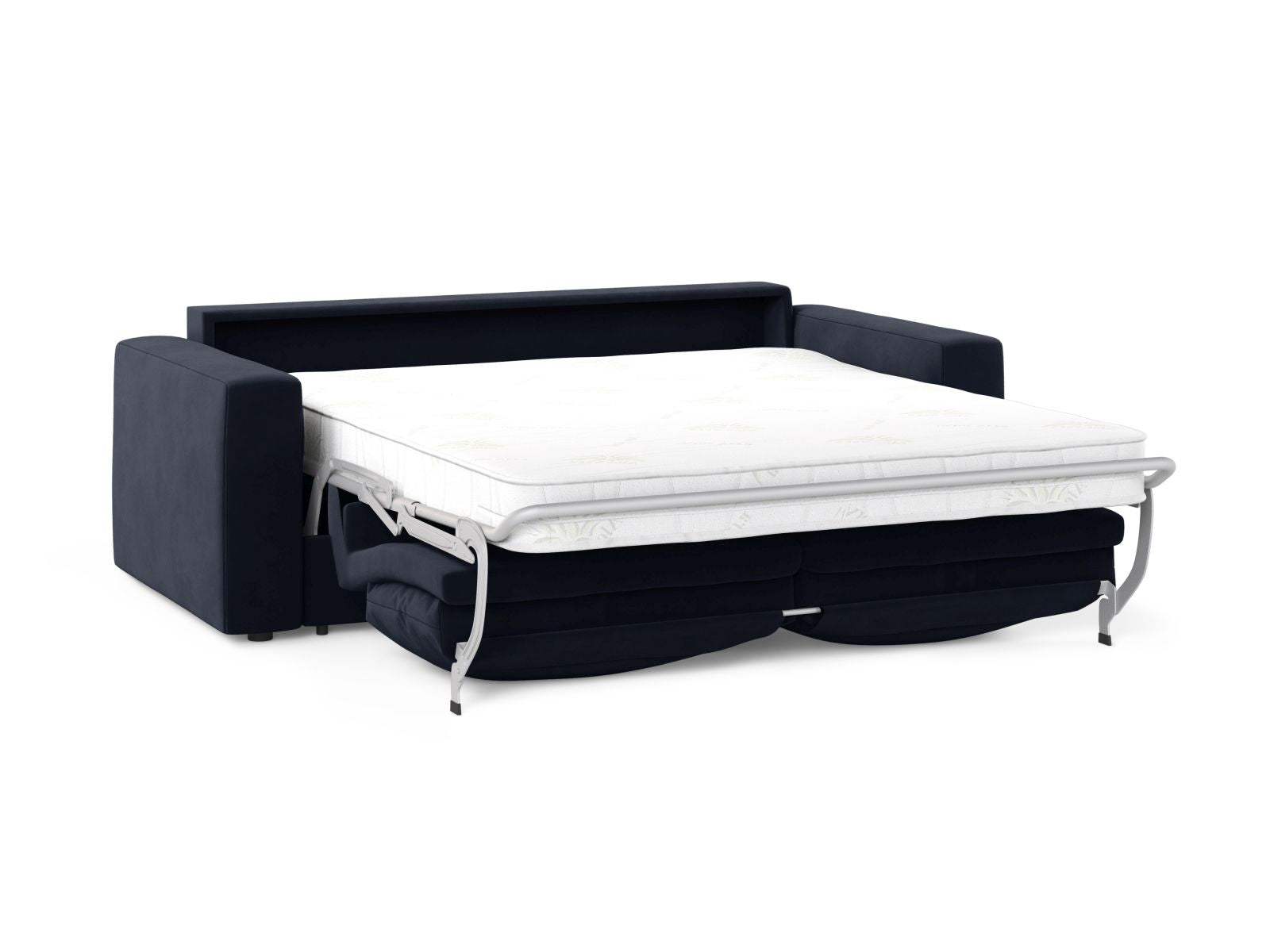 Elegantes 3-Sitzer Sofa Grena in Royal Blue, ideal für entspannte Abende und Übernachtungsgäste, vereint Funktionalität und modernes Design.