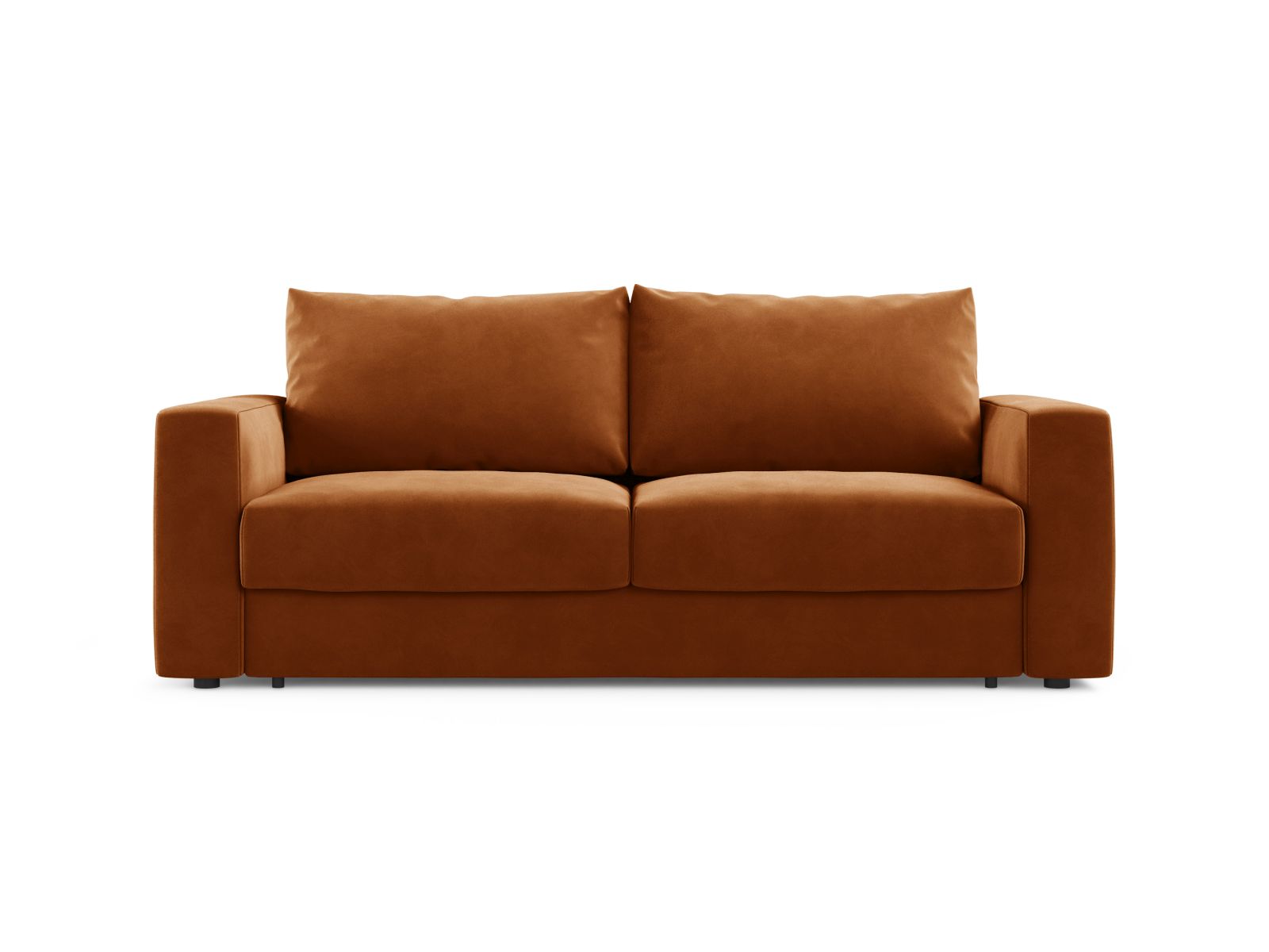 3-Sitzer Sofa Grena mit Schlaffunktion in Terracotta-Salvador präsentiert im Onlineshop von KAQTU Design AG. Bettsofa ist von Cosmopolitan Design
