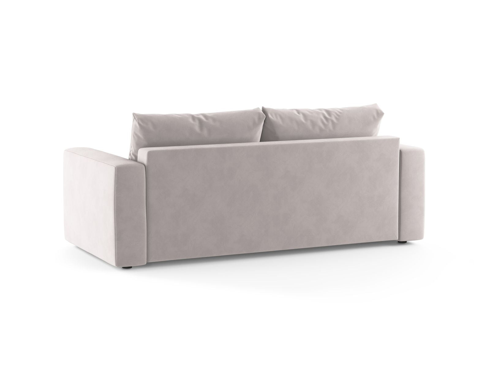 Stylisches 3-Sitzer Bettsofa Grena in modernem Grau, perfekt für Gästeübernachtungen und gemütliche Abende im Wohnzimmer.