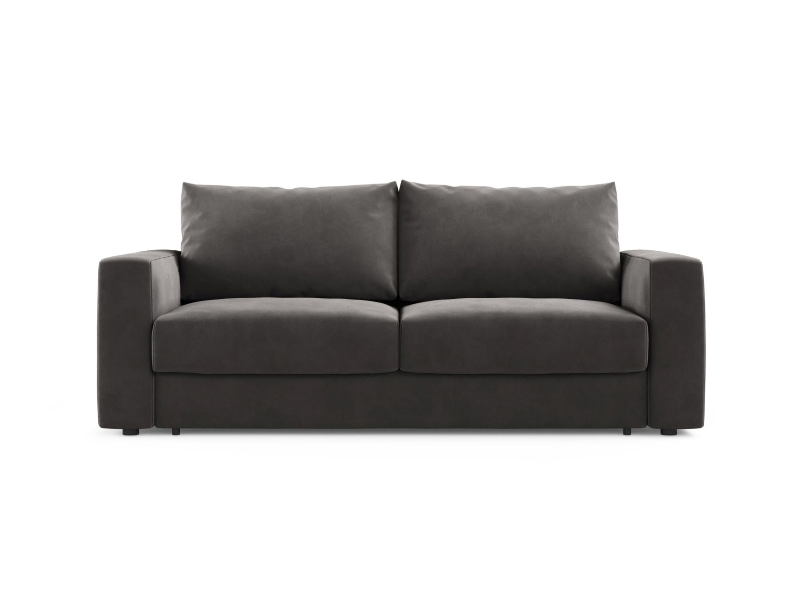 3-Sitzer Sofa Grena mit Schlaffunktion in Dark Grey-Salvador präsentiert im Onlineshop von KAQTU Design AG. Bettsofa ist von Cosmopolitan Design