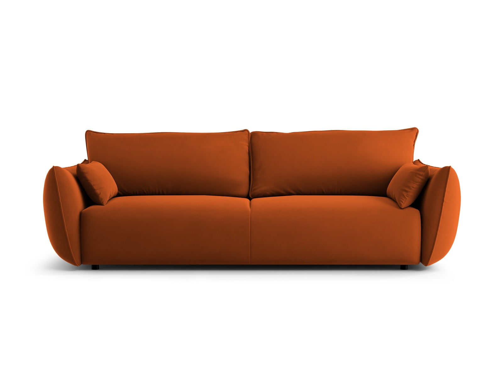 3-Sitzer Sofa Matera mit Schlaffunktion und Stauraum in Terracotta-Salvador präsentiert im Onlineshop von KAQTU Design AG. Bettsofa ist von Cosmopolitan Design