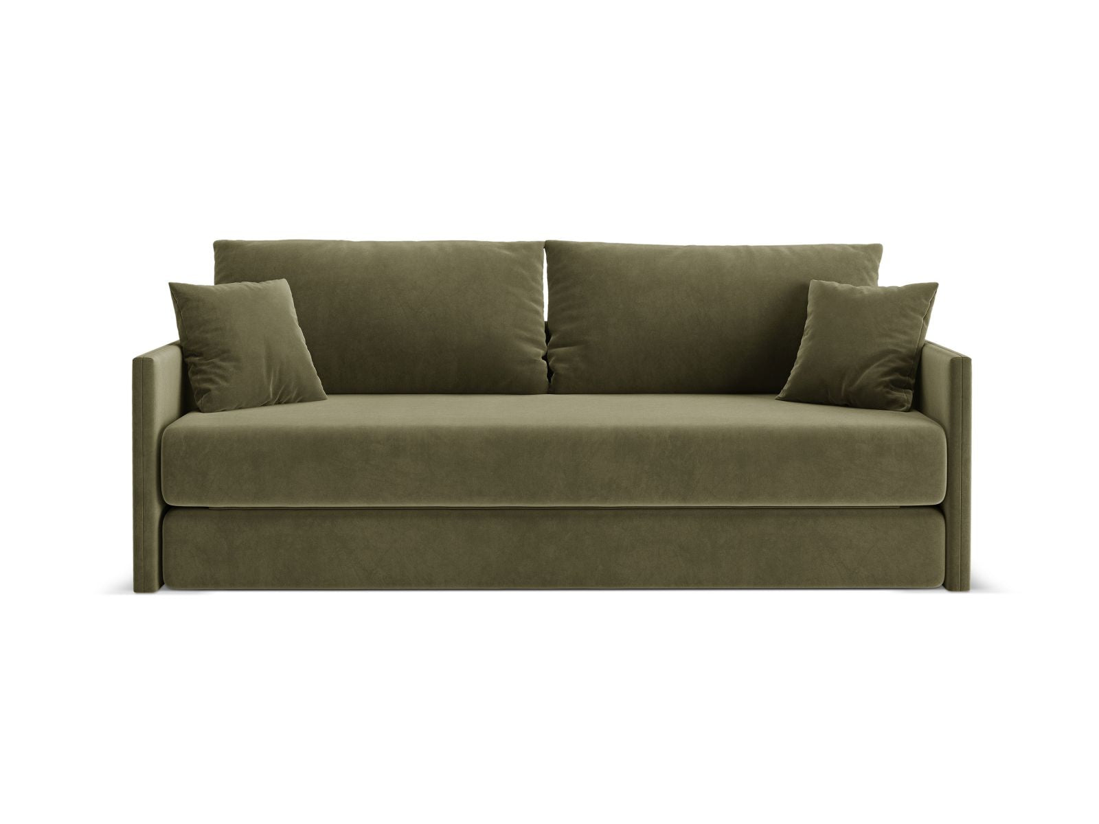 3-Sitzer Sofa mit Schlaffunktion Shannon in Green-Salvador präsentiert im Onlineshop von KAQTU Design AG. Bettsofa ist von Cosmopolitan Design