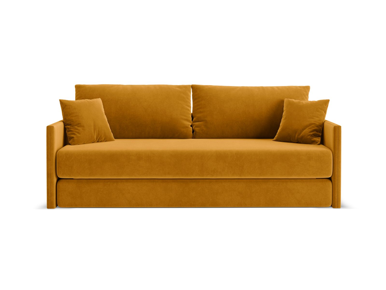 3-Sitzer Sofa mit Schlaffunktion Shannon in Yellow-Salvador präsentiert im Onlineshop von KAQTU Design AG. Bettsofa ist von Cosmopolitan Design