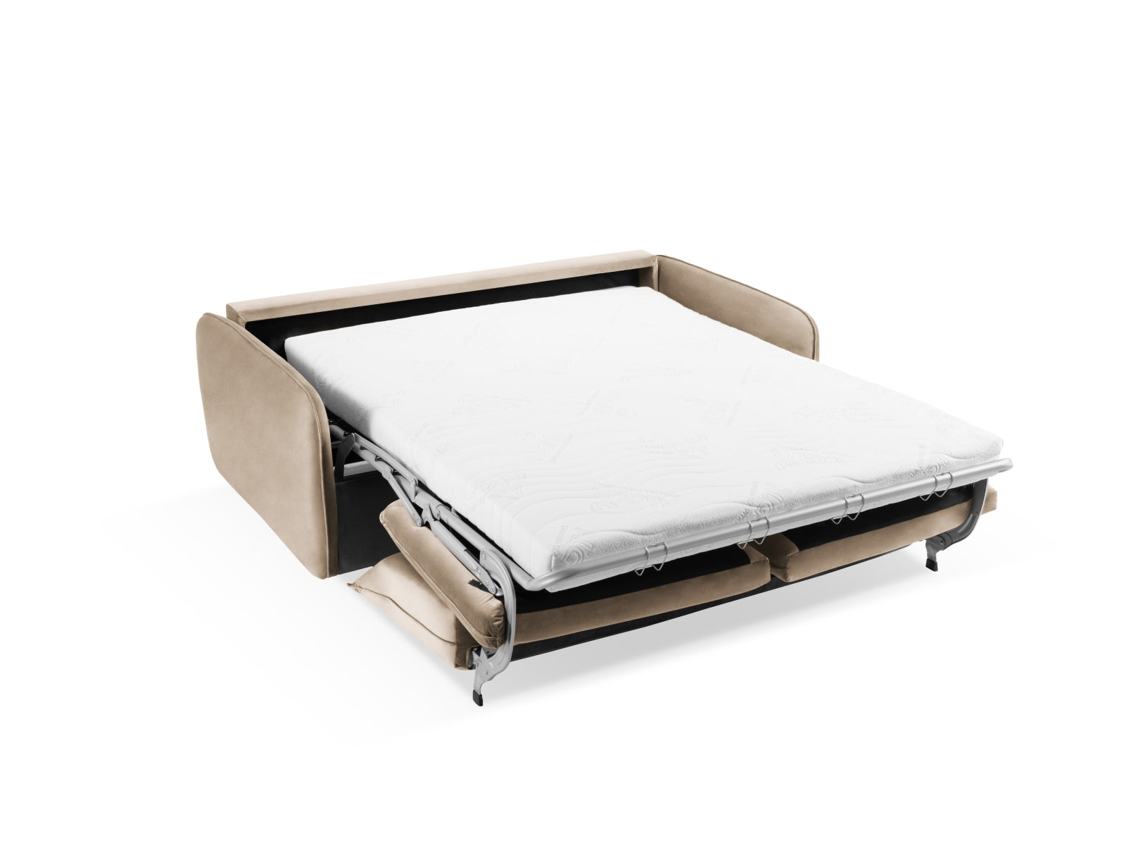 Entdecken Sie das elegante Vienna Velour Sofa mit Schlaffunktion von Cosmopolitan Design – der perfekte 3-Sitzer für stilvolle Wohnräume.