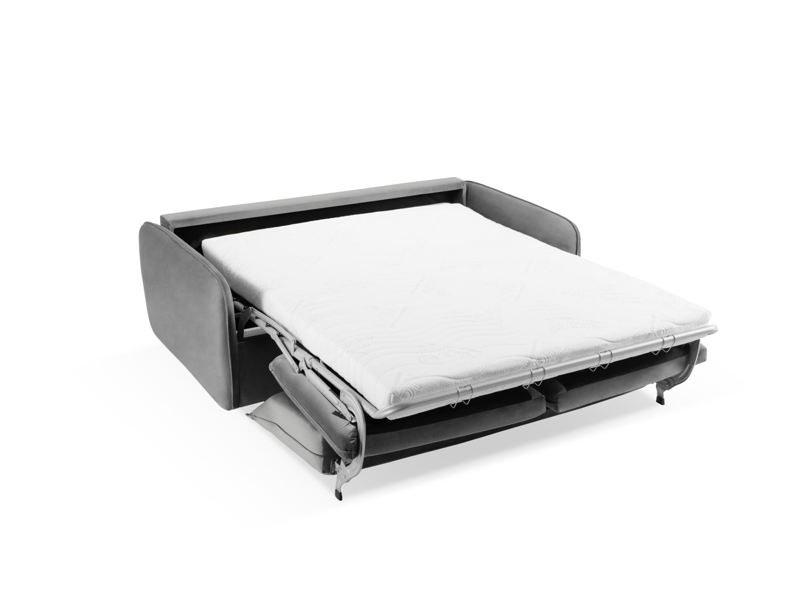 Entdecken Sie das elegante Vienna Velour Sofa mit Schlaffunktion – der perfekte 3-Sitzer für stilvolle Wohnräume und gemütliche Übernachtungen.