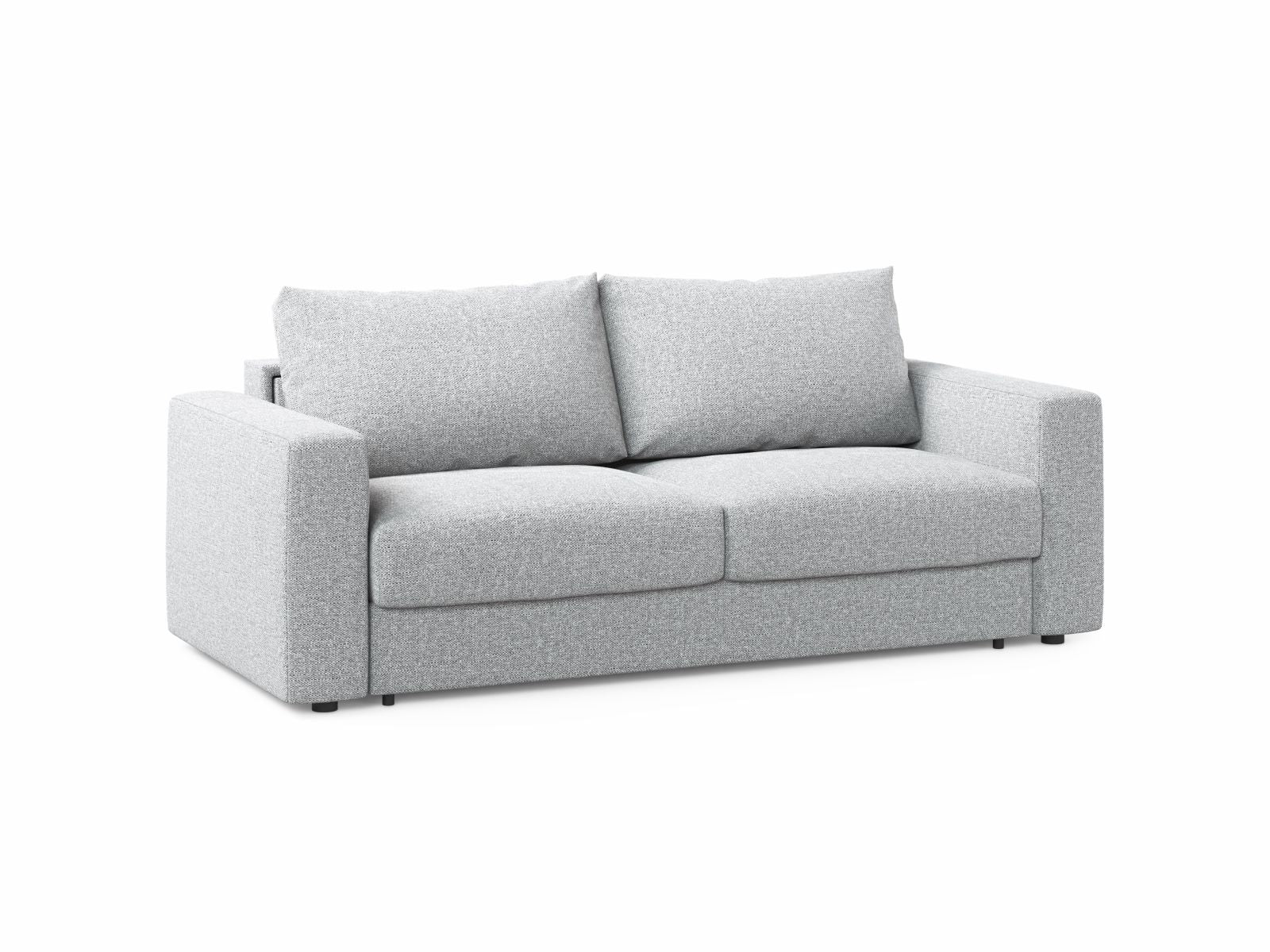 Elegantes 3-Sitzer Sofa Grena in hellem Grau, ideal als Bettsofa mit Schlaffunktion für stilvolle Wohnräume.