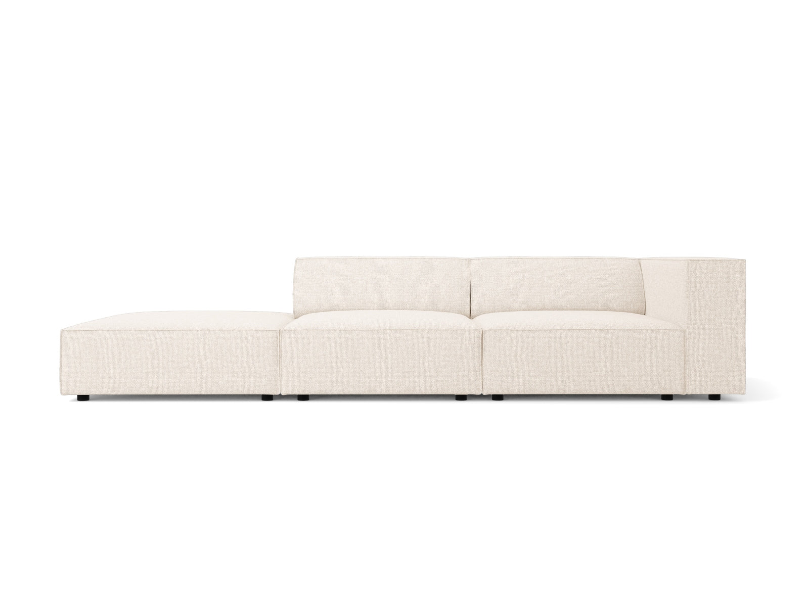 Arendal Sofa links 4 Sitzer in Light Beige präsentiert im Onlineshop von KAQTU Design AG. L-Sofa links ist von Cosmopolitan Design