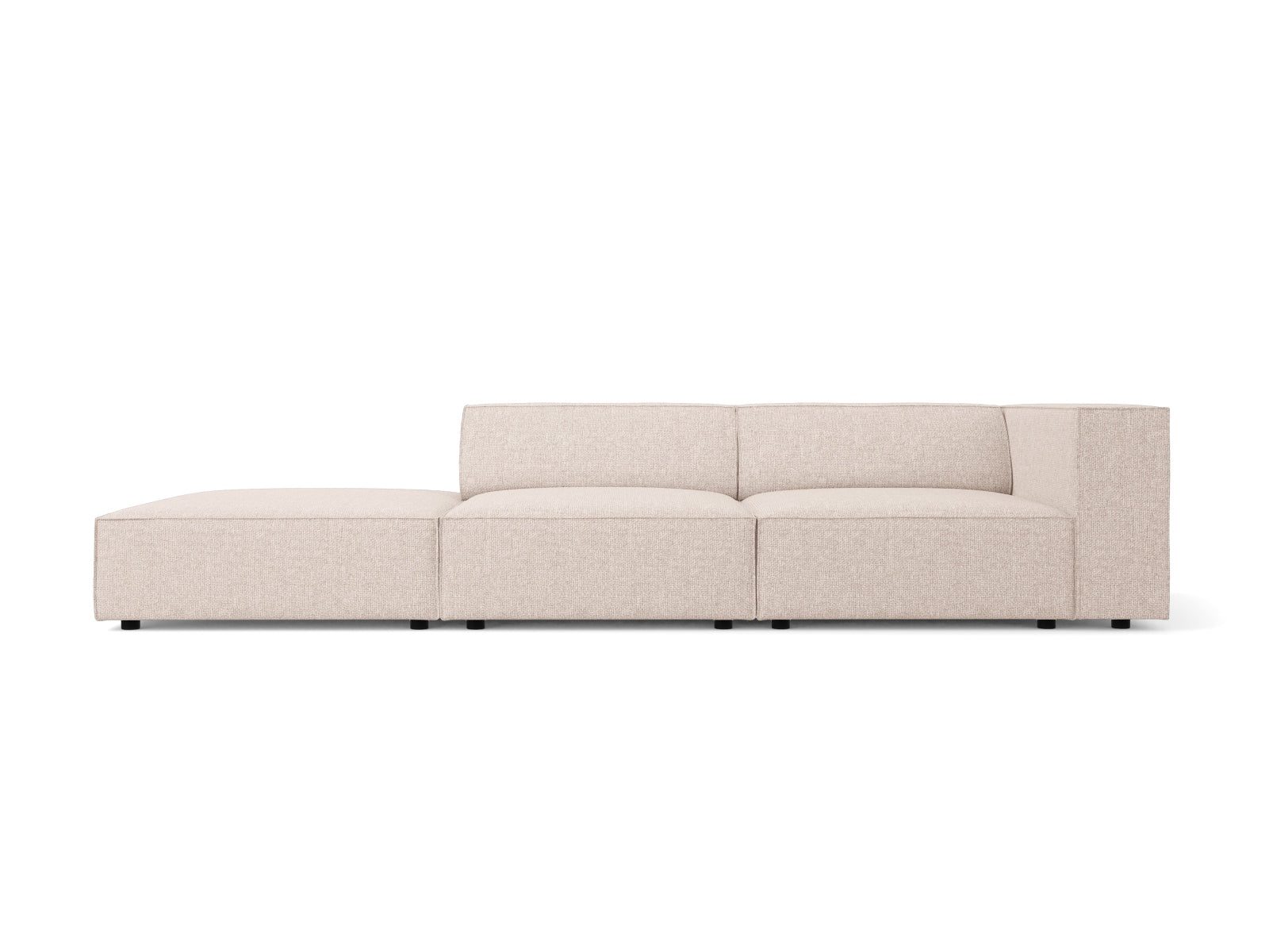 Arendal Sofa links 4 Sitzer in Beige präsentiert im Onlineshop von KAQTU Design AG. L-Sofa links ist von Cosmopolitan Design