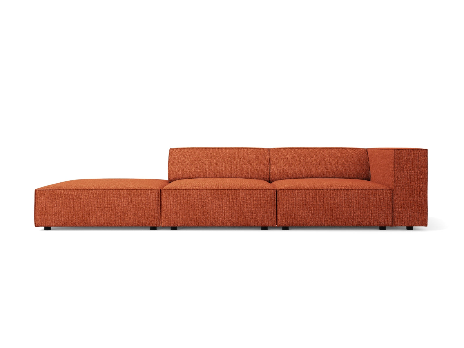 Arendal Sofa links 4 Sitzer in Terracotta präsentiert im Onlineshop von KAQTU Design AG. L-Sofa links ist von Cosmopolitan Design