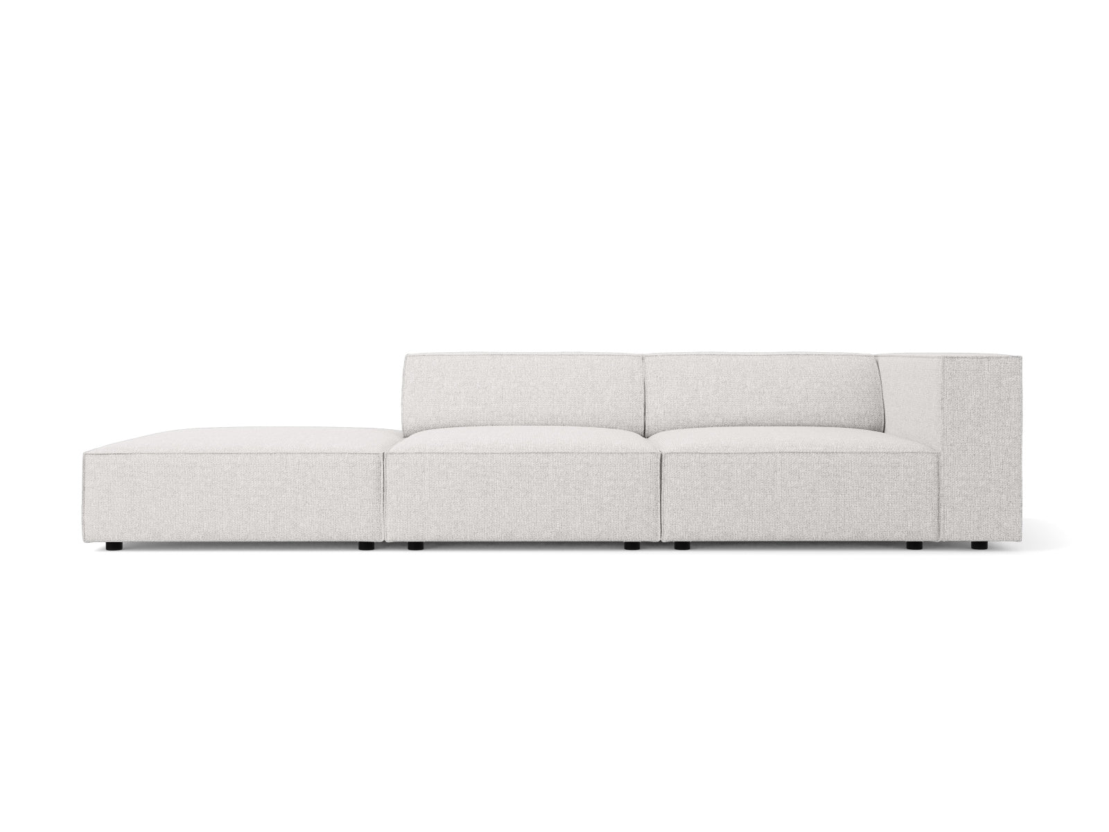 Arendal Sofa links 4 Sitzer in Light Grey präsentiert im Onlineshop von KAQTU Design AG. L-Sofa links ist von Cosmopolitan Design