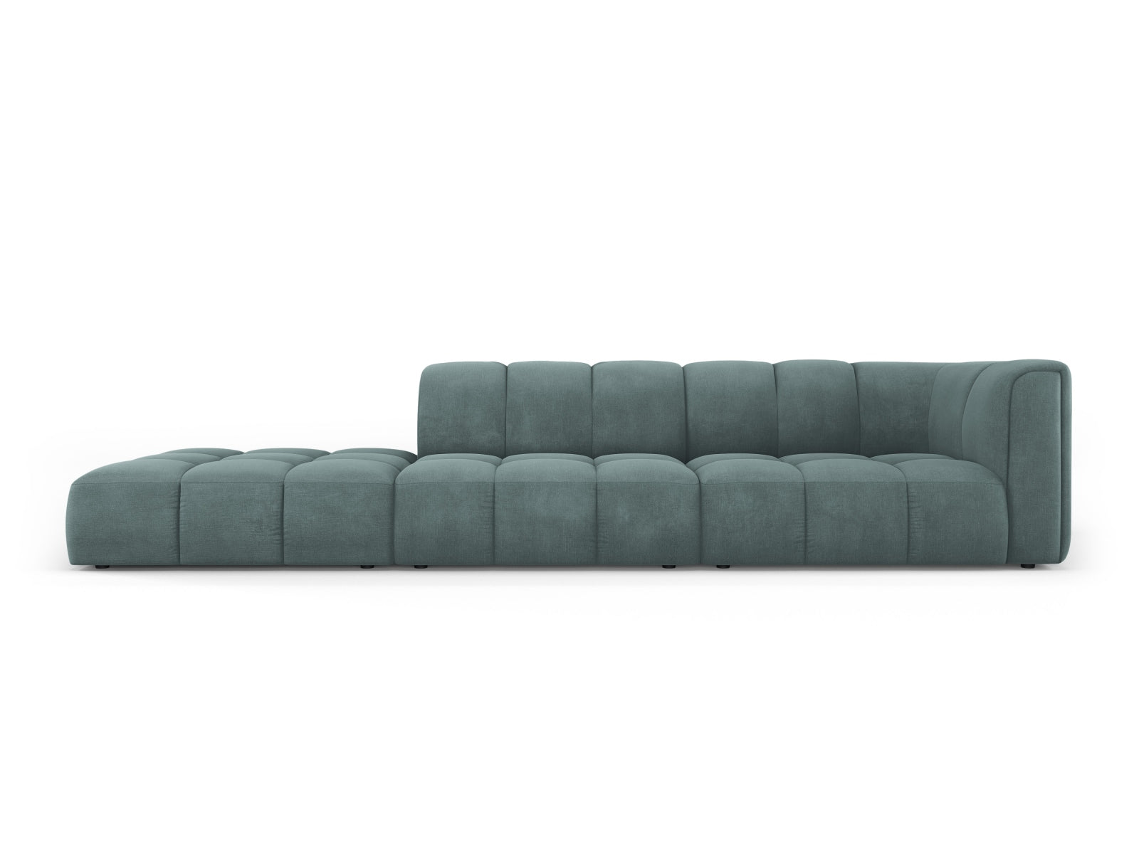 4-Sitzer Modulares Sofa links Moritz in Sea Green-Rebel präsentiert im Onlineshop von KAQTU Design AG. 4er Sofa ist von Cosmopolitan Design