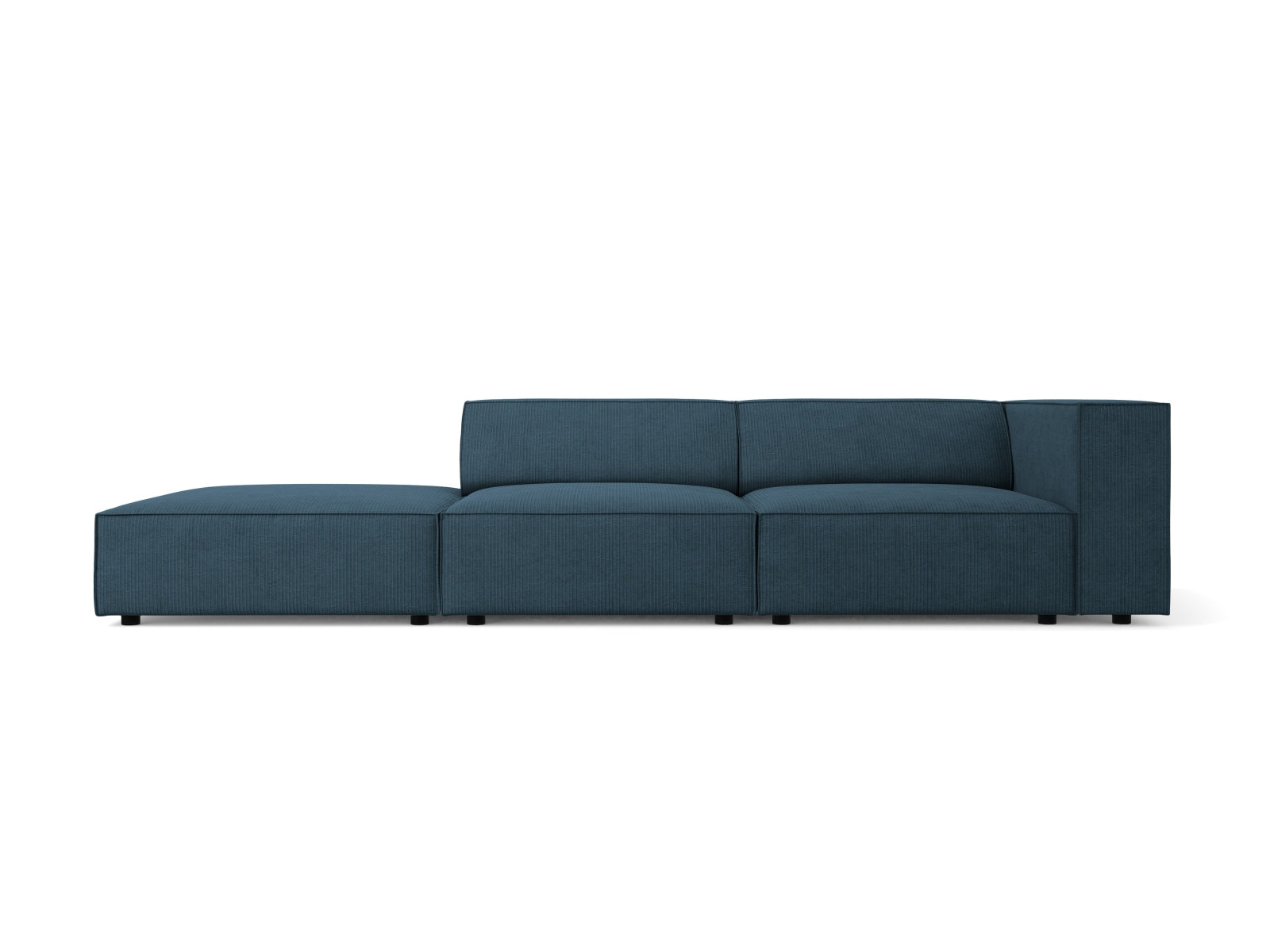 Arendal Sofa links 4 Sitzer in Navy Blue präsentiert im Onlineshop von KAQTU Design AG. L-Sofa links ist von Cosmopolitan Design