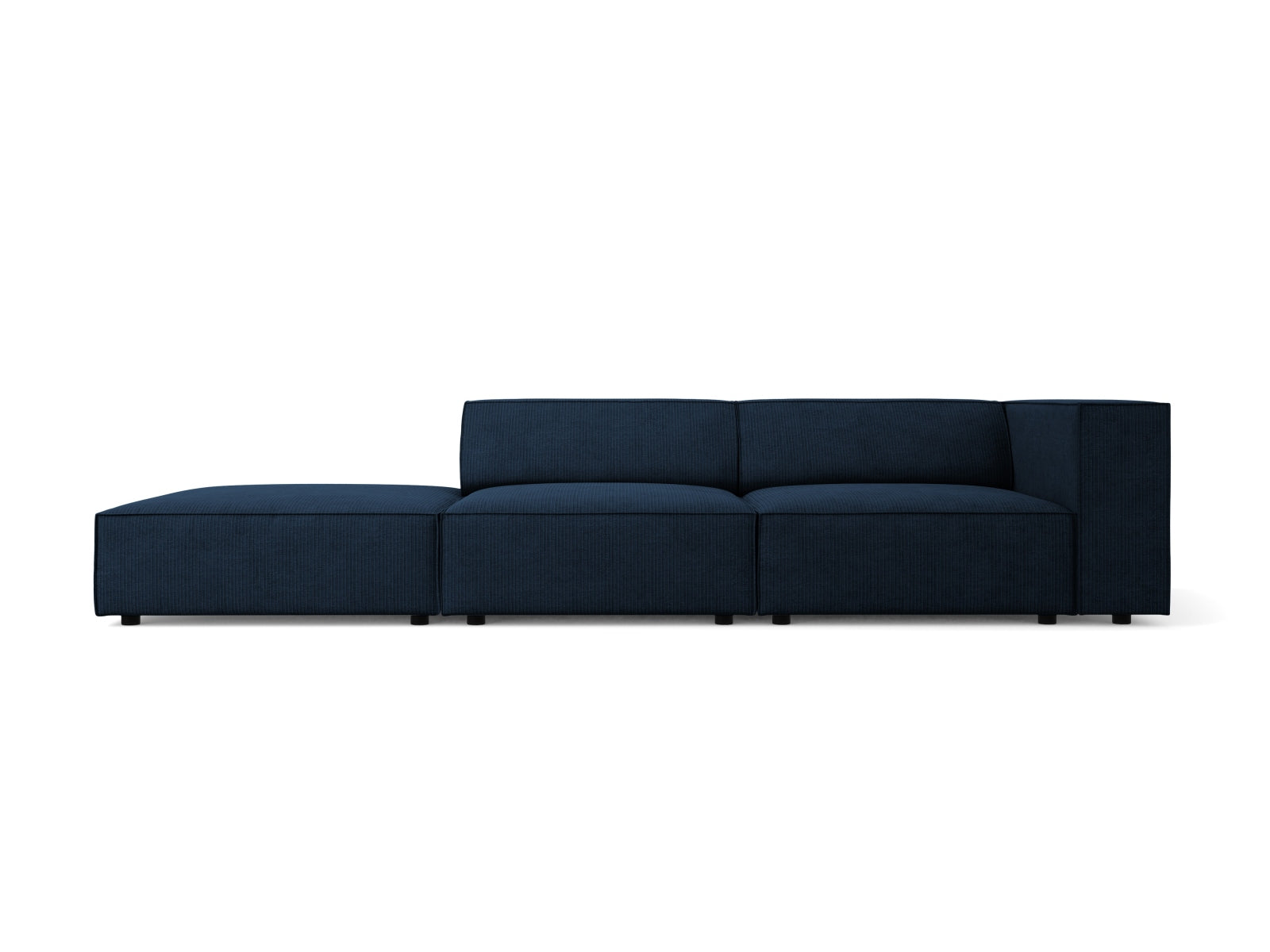 Arendal Sofa links 4 Sitzer in Royal Blue präsentiert im Onlineshop von KAQTU Design AG. L-Sofa links ist von Cosmopolitan Design