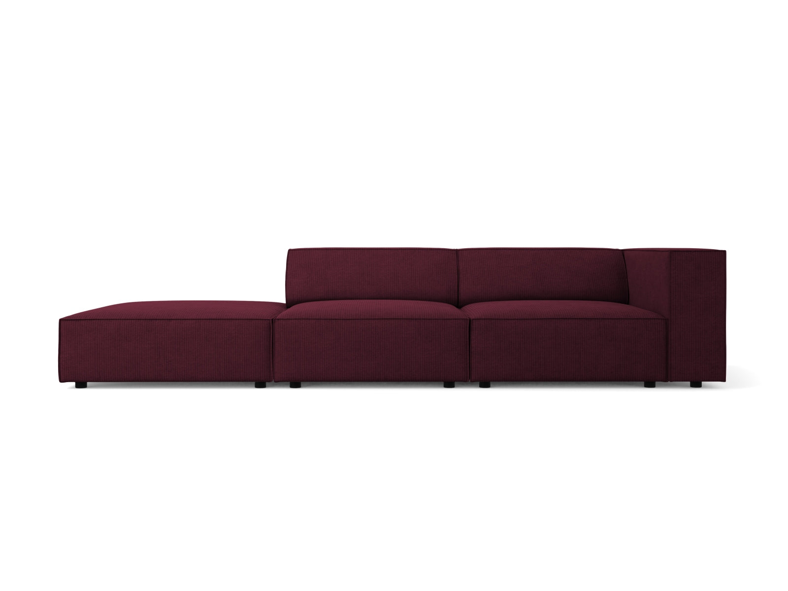 Arendal Sofa links 4 Sitzer in Ruby präsentiert im Onlineshop von KAQTU Design AG. L-Sofa links ist von Cosmopolitan Design