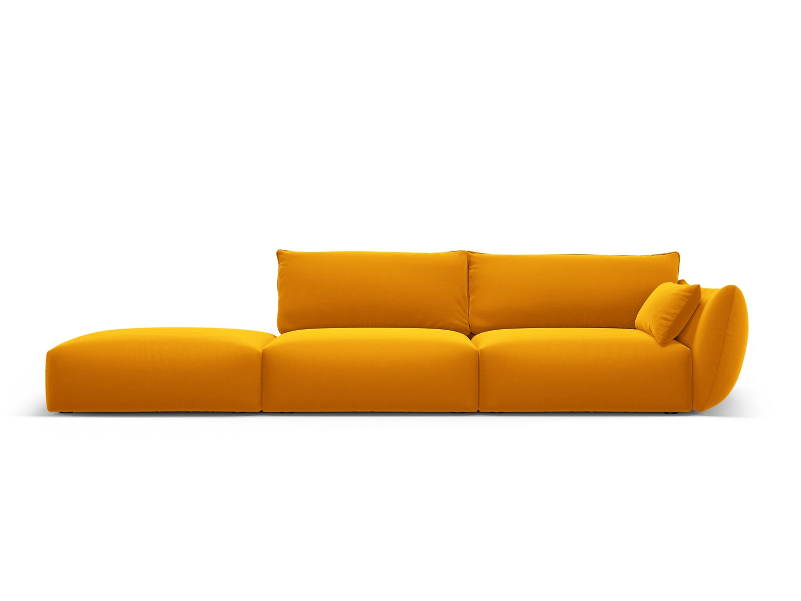 4-Sitzer Sofa links Matera in Yellow-Salvador präsentiert im Onlineshop von KAQTU Design AG. 4er Sofa ist von Cosmopolitan Design